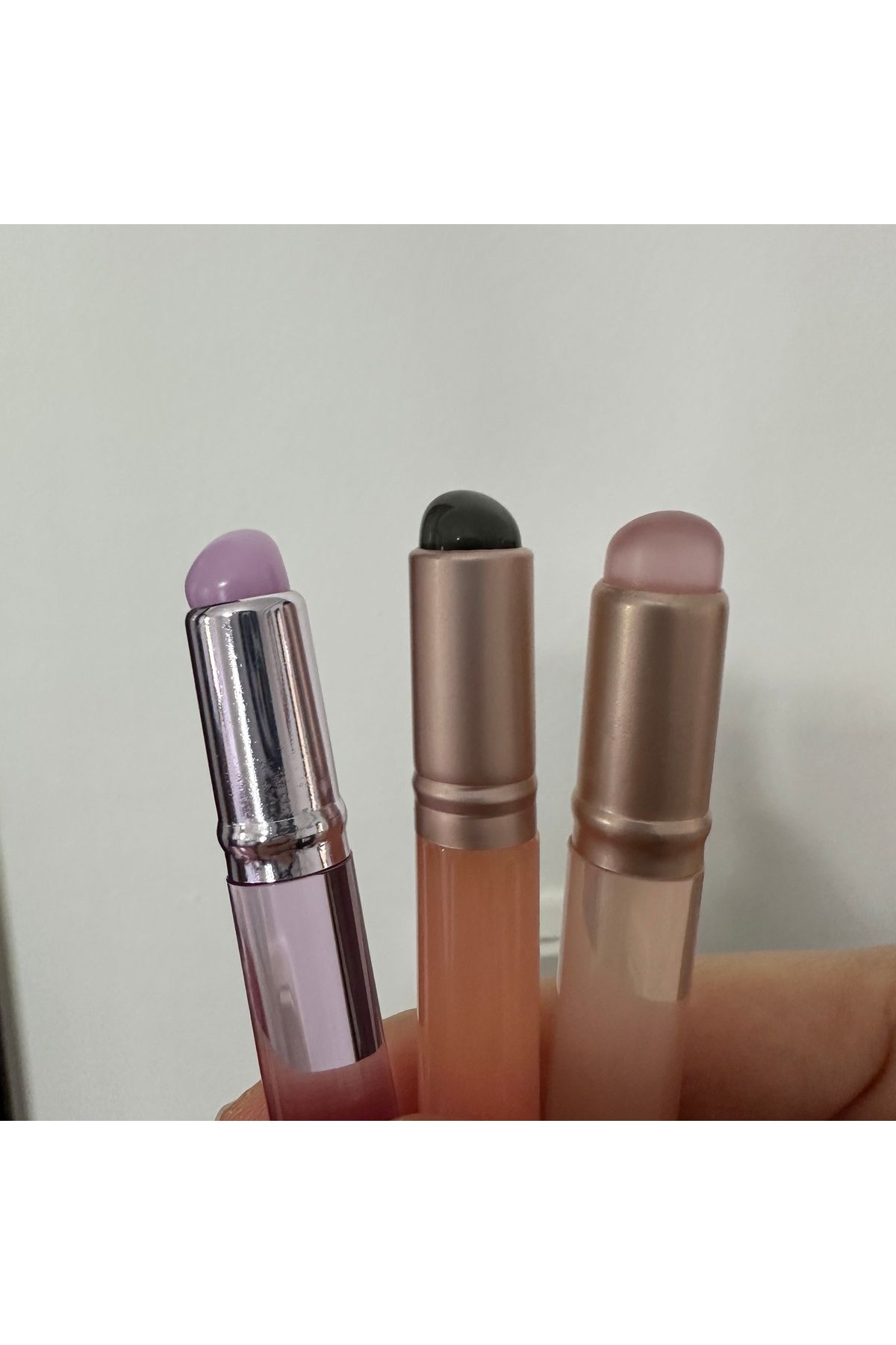 aysequlce ruj sürme aparatı 3lü set kapaklı silikon