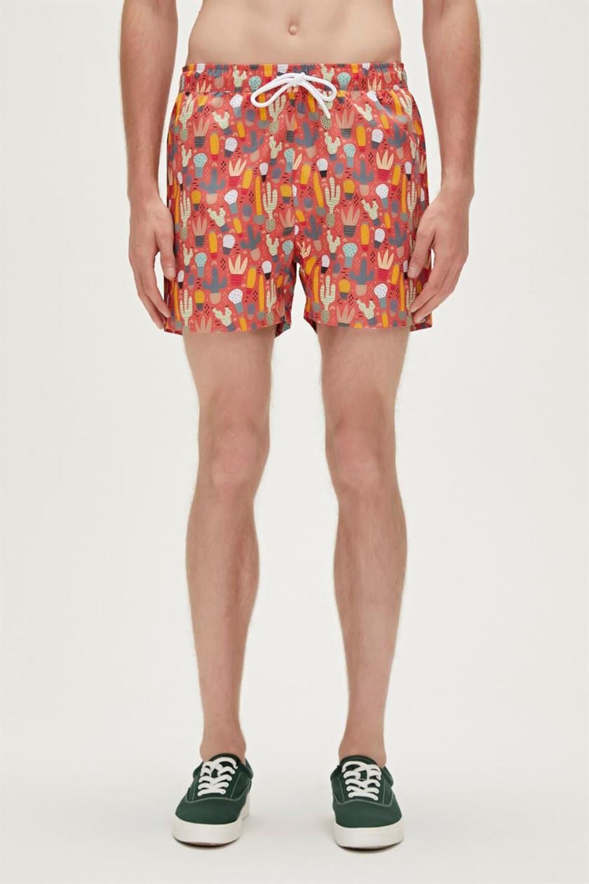 Bad Bear 23.01.09.005-C109 Areole Erkek Deniz Şortu Çok Renkli