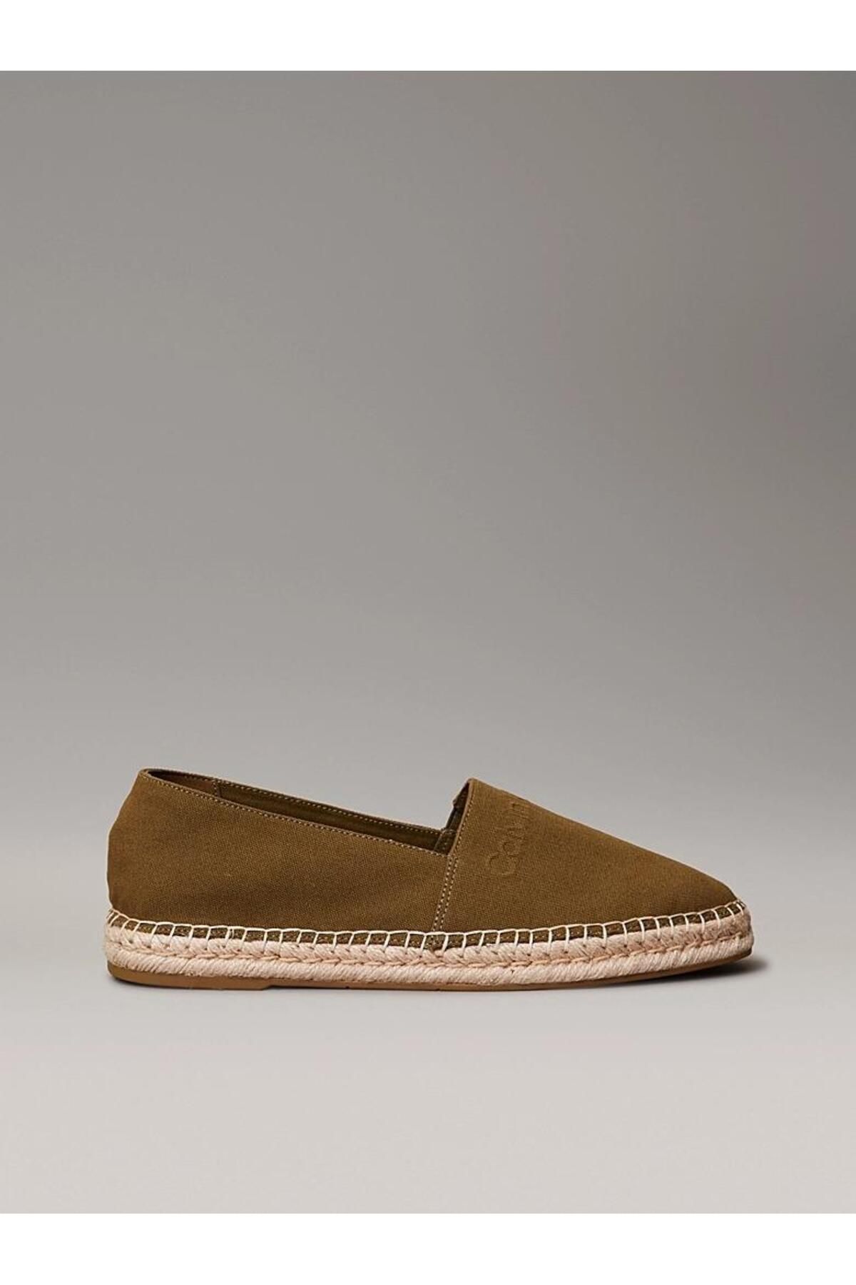 Calvin Klein Erkek ESPADRILLE CV LOGO Klasik Ayakkabı