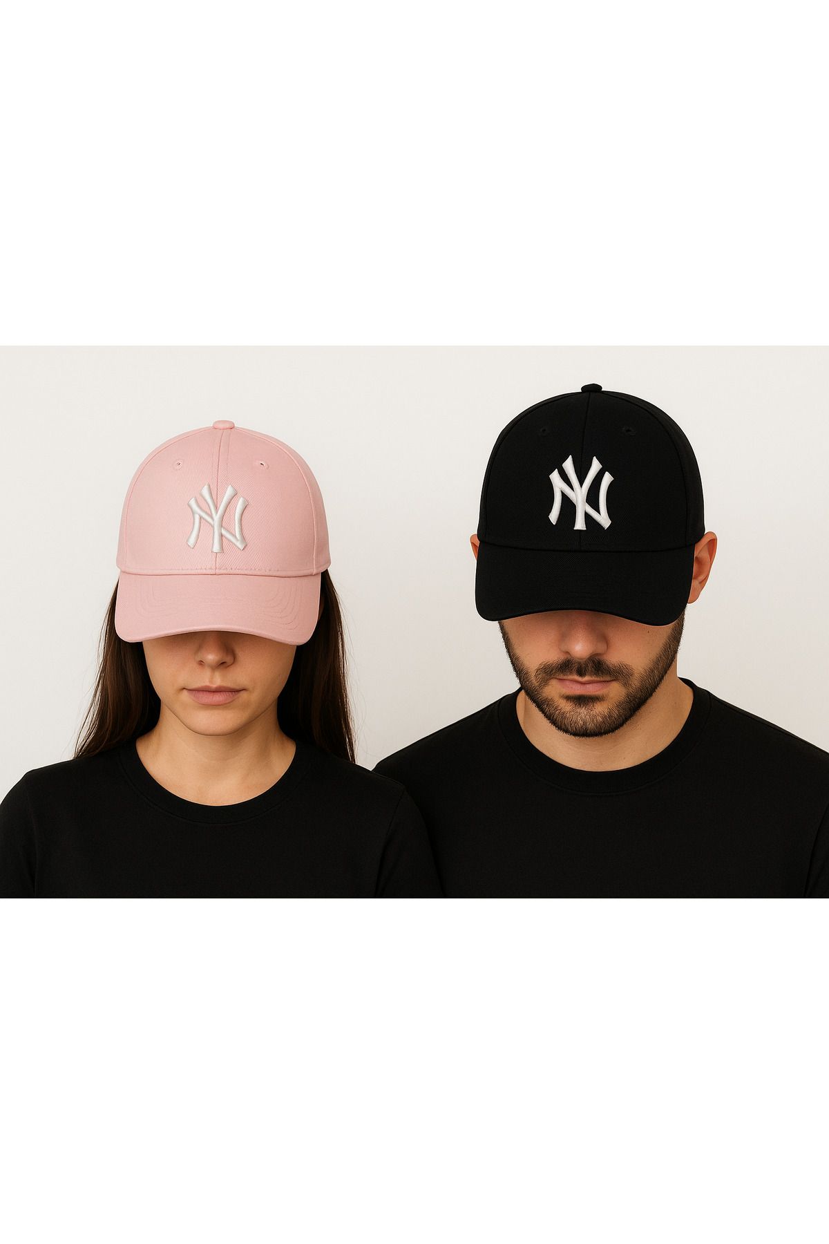SFCOLLECTION Unisex Spor Şapka Ny New York 2’li Set Şapka