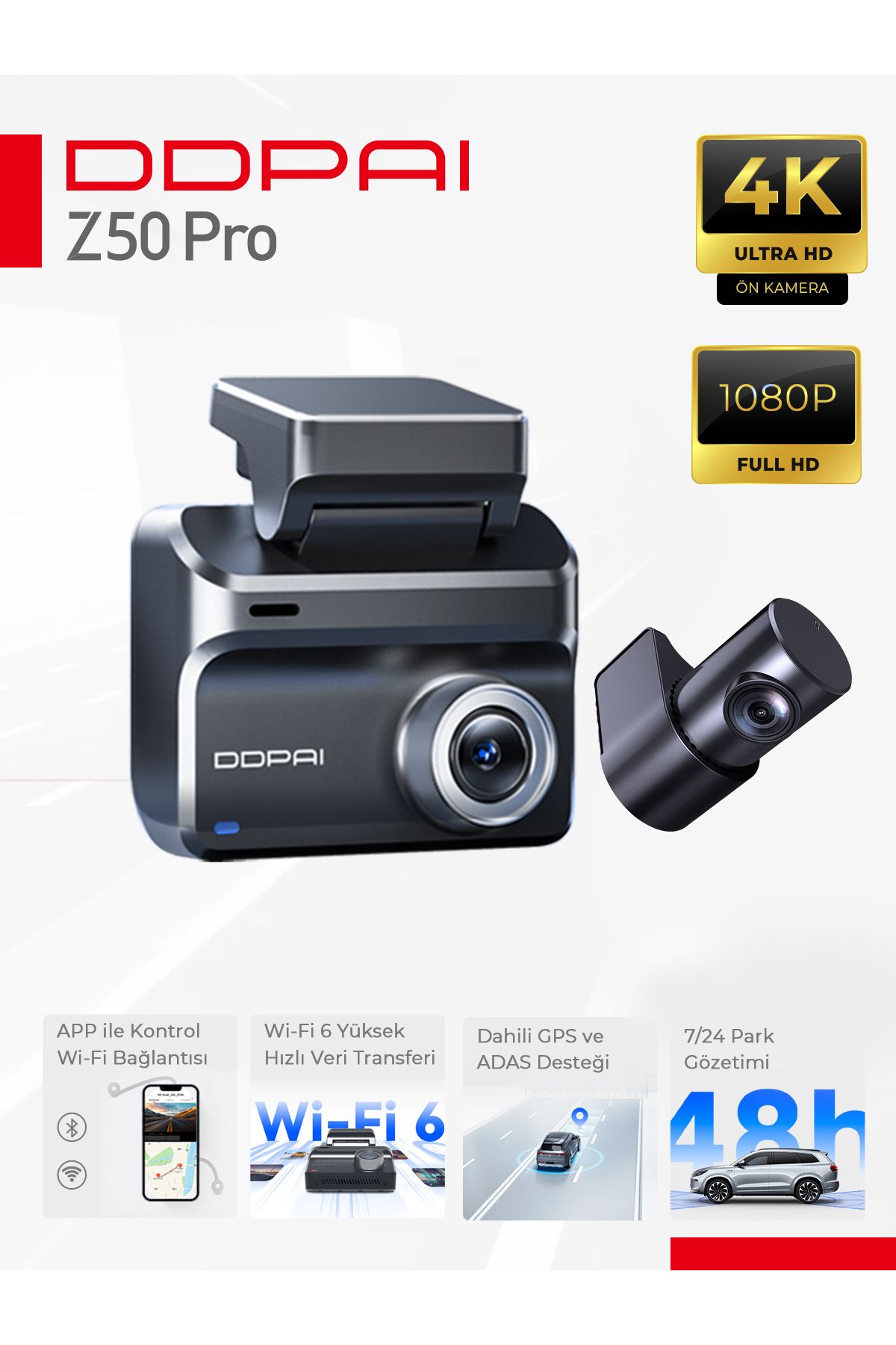 DDPAI Z50 Pro Araç içi Kamerası