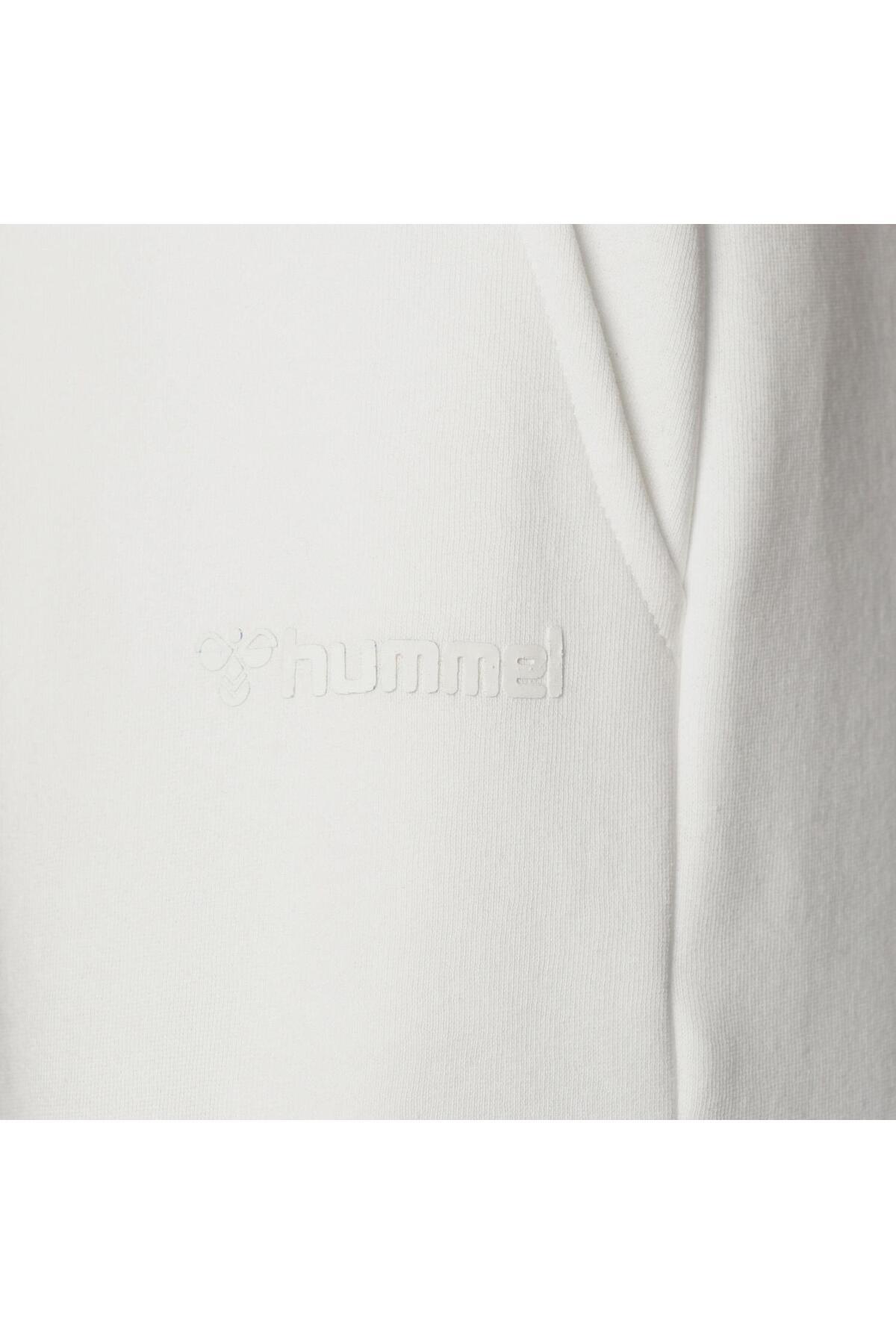 hummel-Ανδρικό λευκό αθλητικό παντελόνι Hmlwesley Jogger 931769 -9003 4