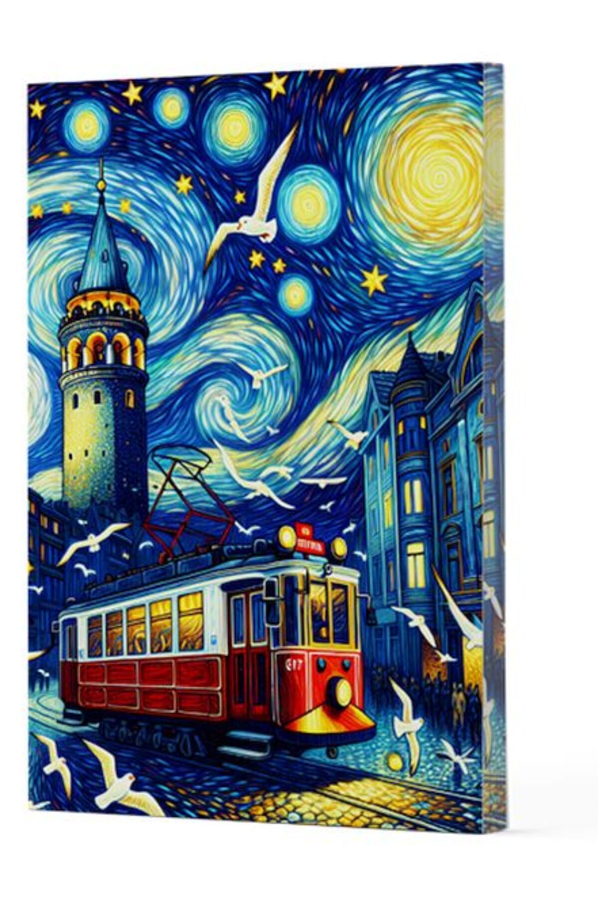 Destek Yayınları Van Gogh 1 Galata Çizgili Yan Boyamalı Defter