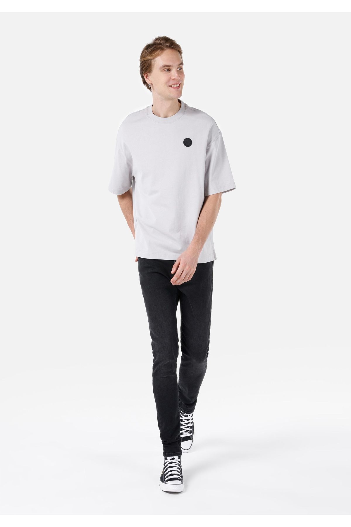 Colin's-Pantaloni slim din denim pentru bărbați, cu talie joasă, cu picioare înguste 3