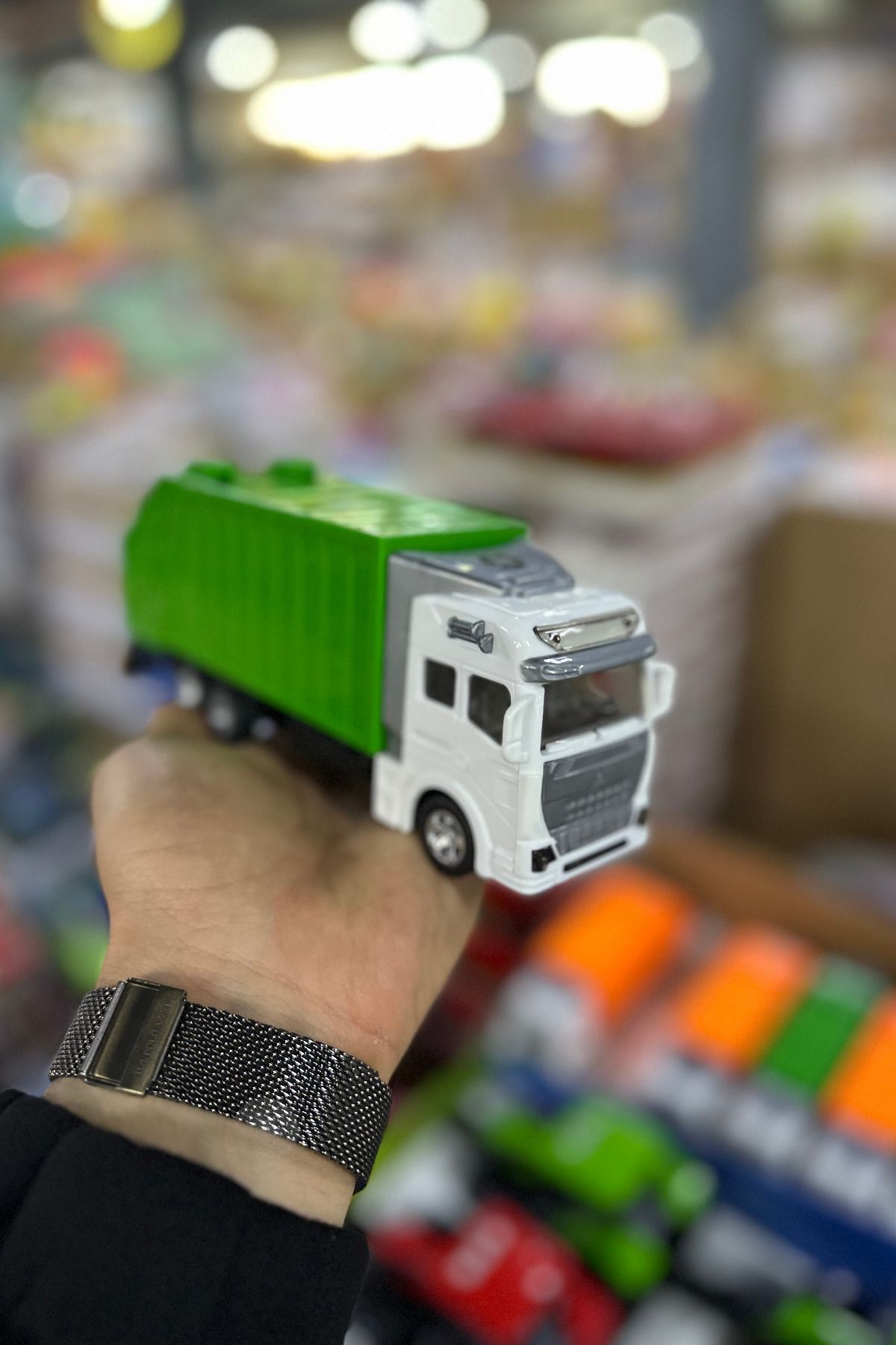 craftivio Çek Bırak Oyuncak Çöp Kamyoneti Yeşil