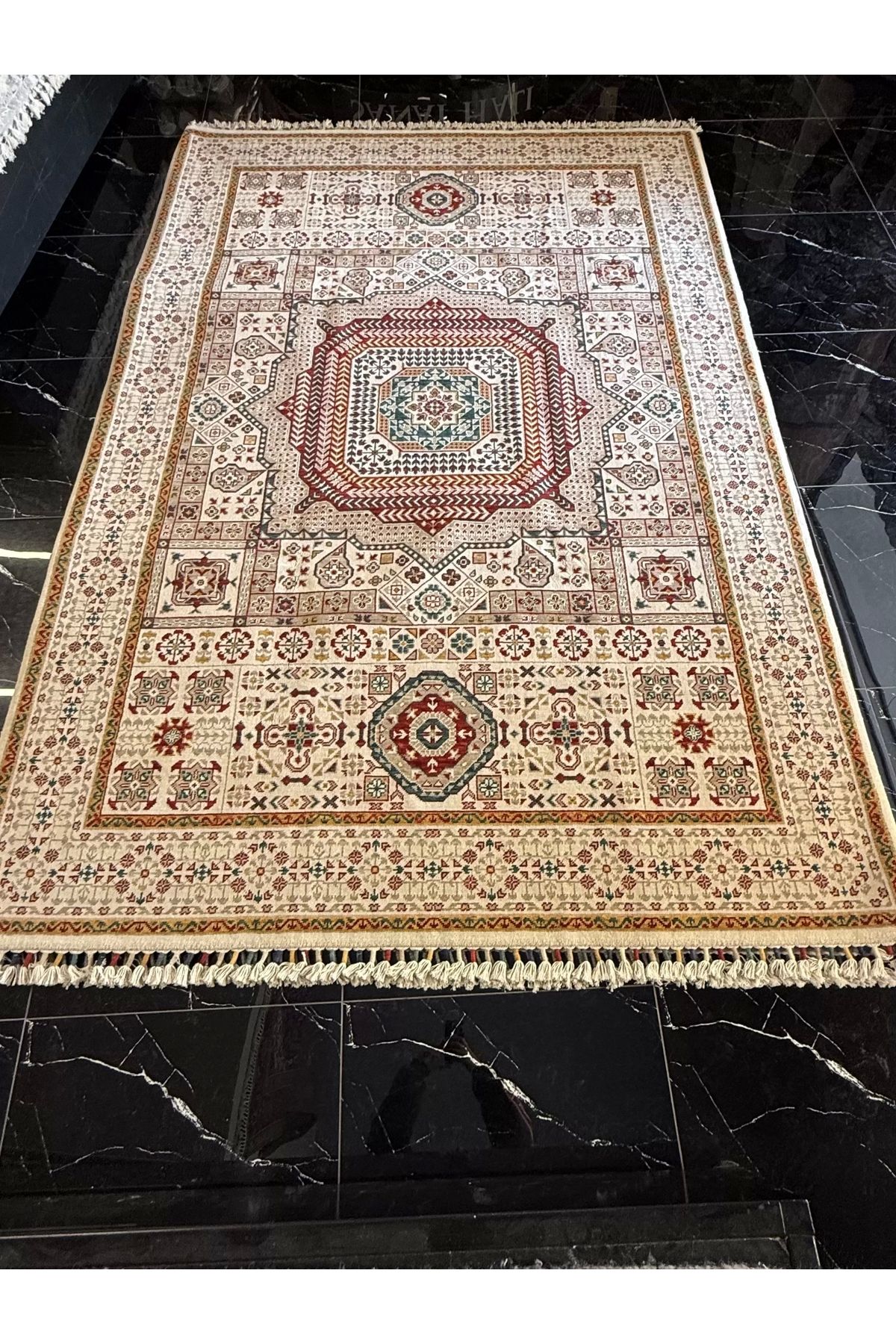 Hoomrugs Hoom Rugs Sultani 822 Stone Klasik Salon Halısı