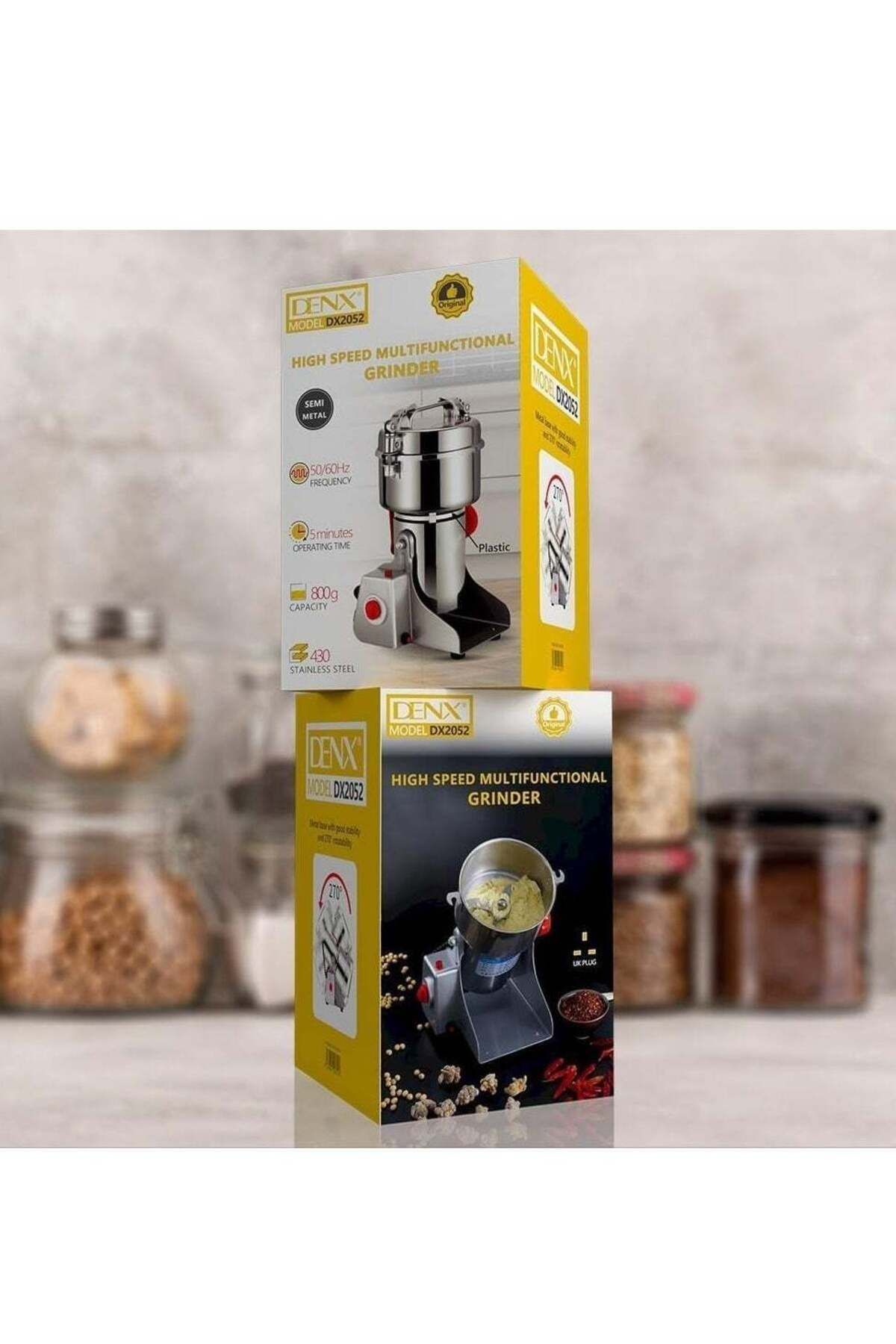 Denx-Grinder, Ultra-Fine Grinding Technology, Can Grind Coffee Beans and Grains, 800g Grinder, Machine 7