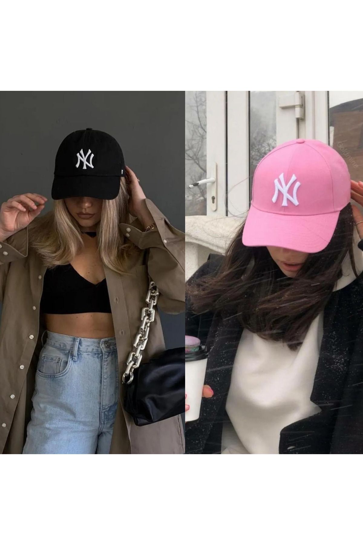 Wearflawless 2'li Takım Kadın Günlük Beyzbol NY Şapka