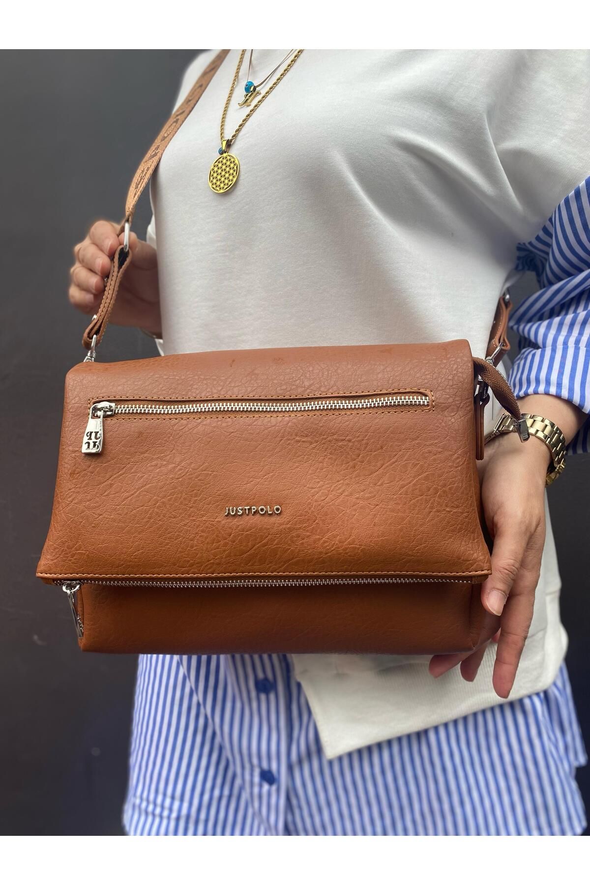 Just Polo YUMUŞAK DERİ ÇOK KULLANIŞLI PORTFÖY MODEL ÇAPRAZ VE OMUZ ÇANTASI BÜYÜK BOY 6069
