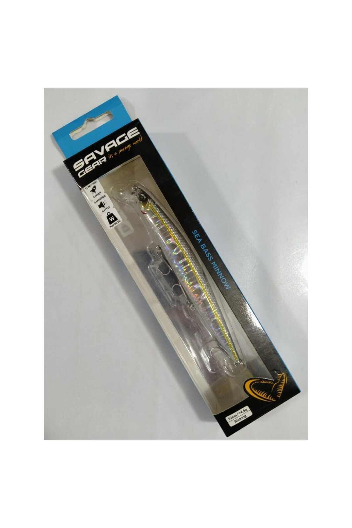 Savage Gear Sea Bass Minnow 12 CM 14.5 GR Maket Yem - Nero Holo