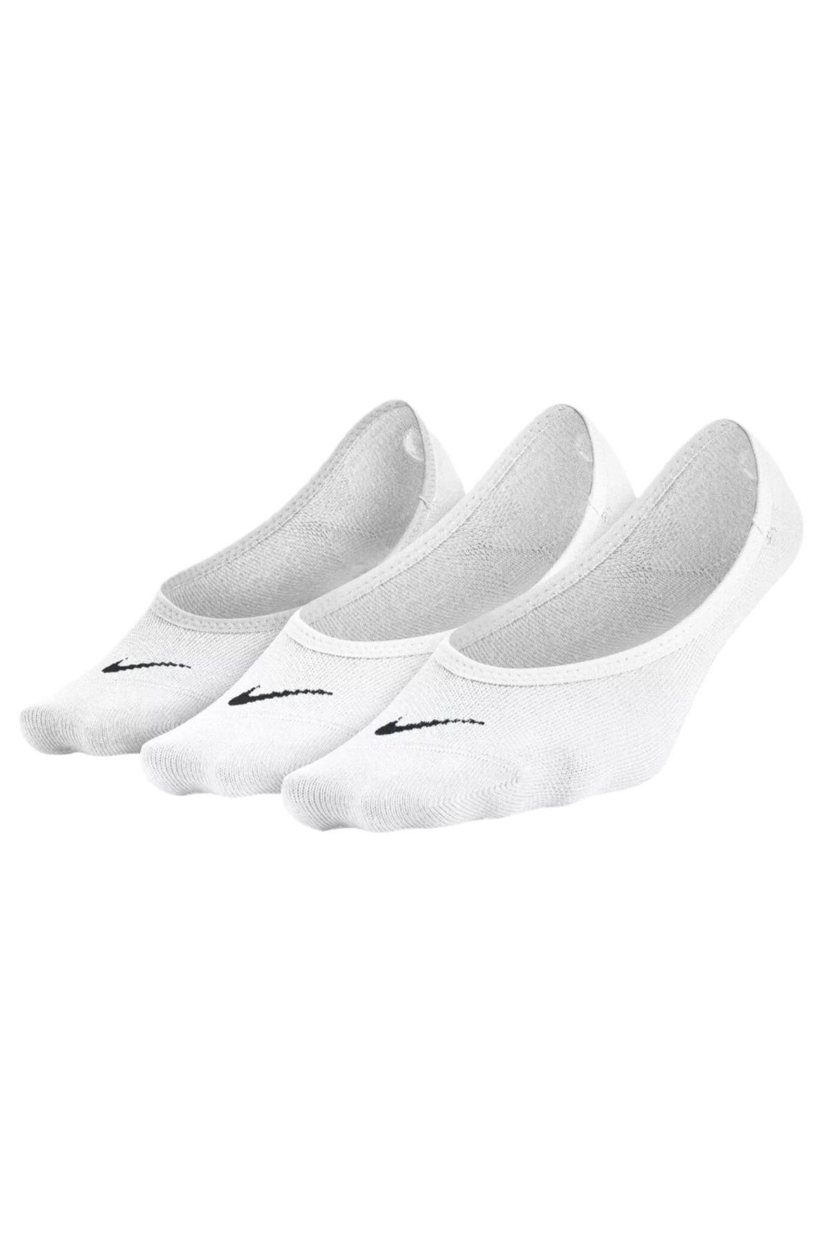 Nike-Șosete unisex 3PPK pentru femei, ușor de purtat, albe 1