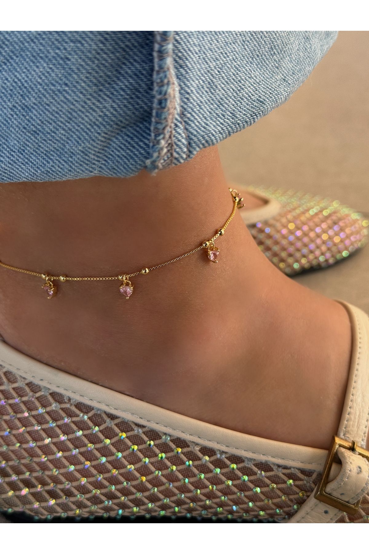 HeyYou Jewelry Pink love halhal