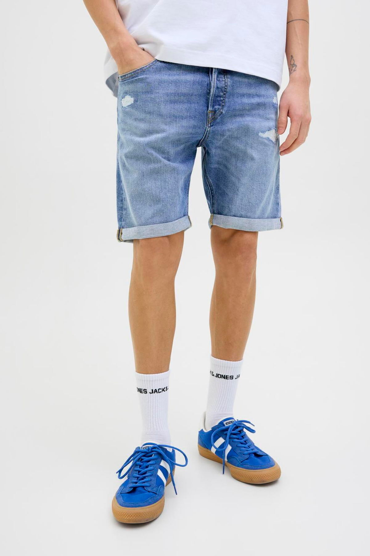 شلوارک مردانه راسته فاق نرمال | جک اند جونز Jack & Jones 12269612 - تصویر 2