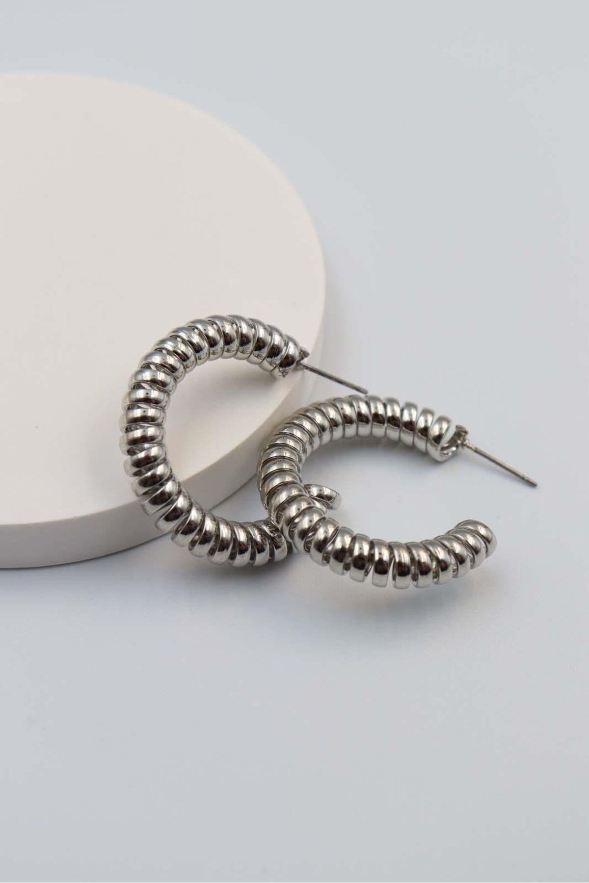 BY CANSU ACCESSORİES Rione Silver Küpe