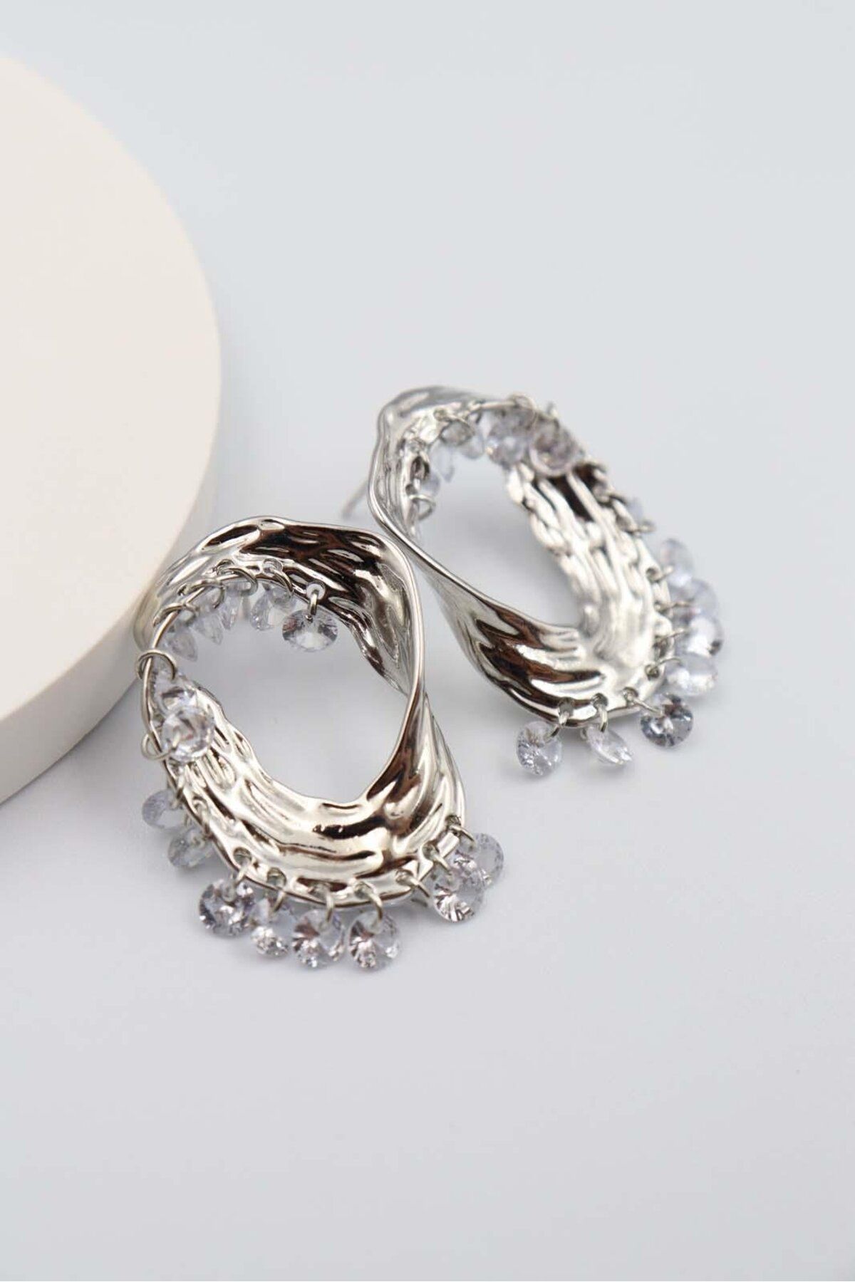 BY CANSU ACCESSORİES Storico Silver Küpe