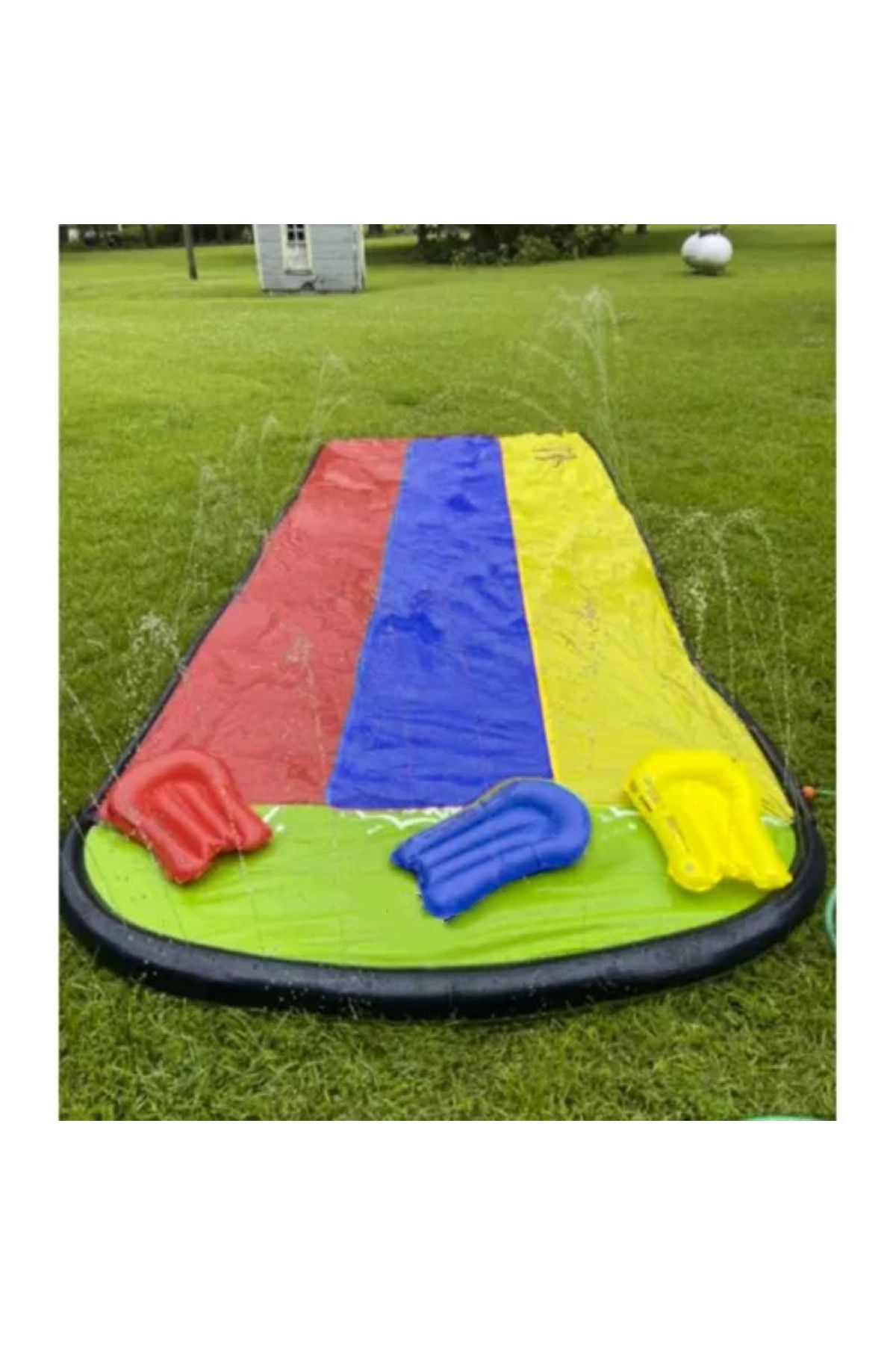 zola-Triple water slide set, Zola®, with slide, 3 coloured colognes,4.75x2.02 m, maximum load 150 kg 13