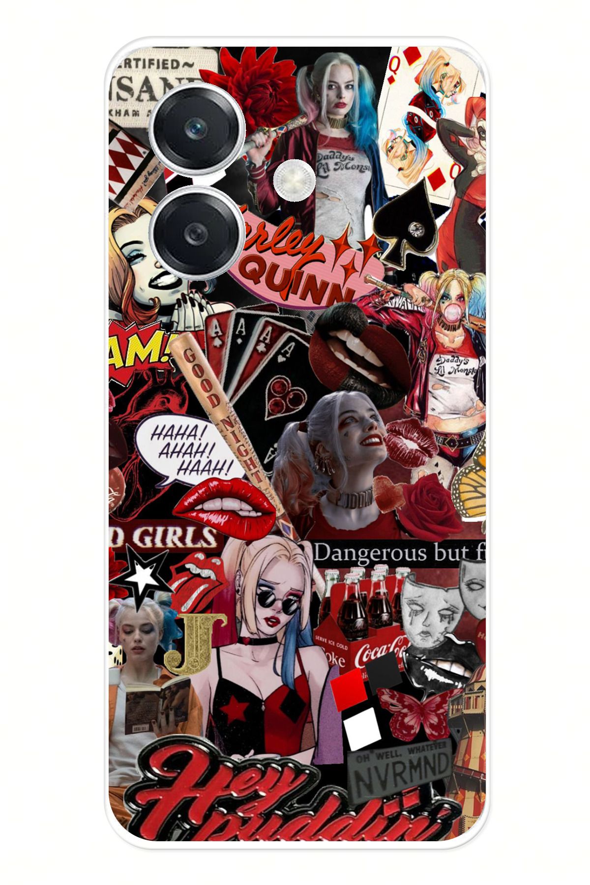 TechTree Oppo A3 Uyumlu Harley Quinn Şeffaf Silikon Kılıf