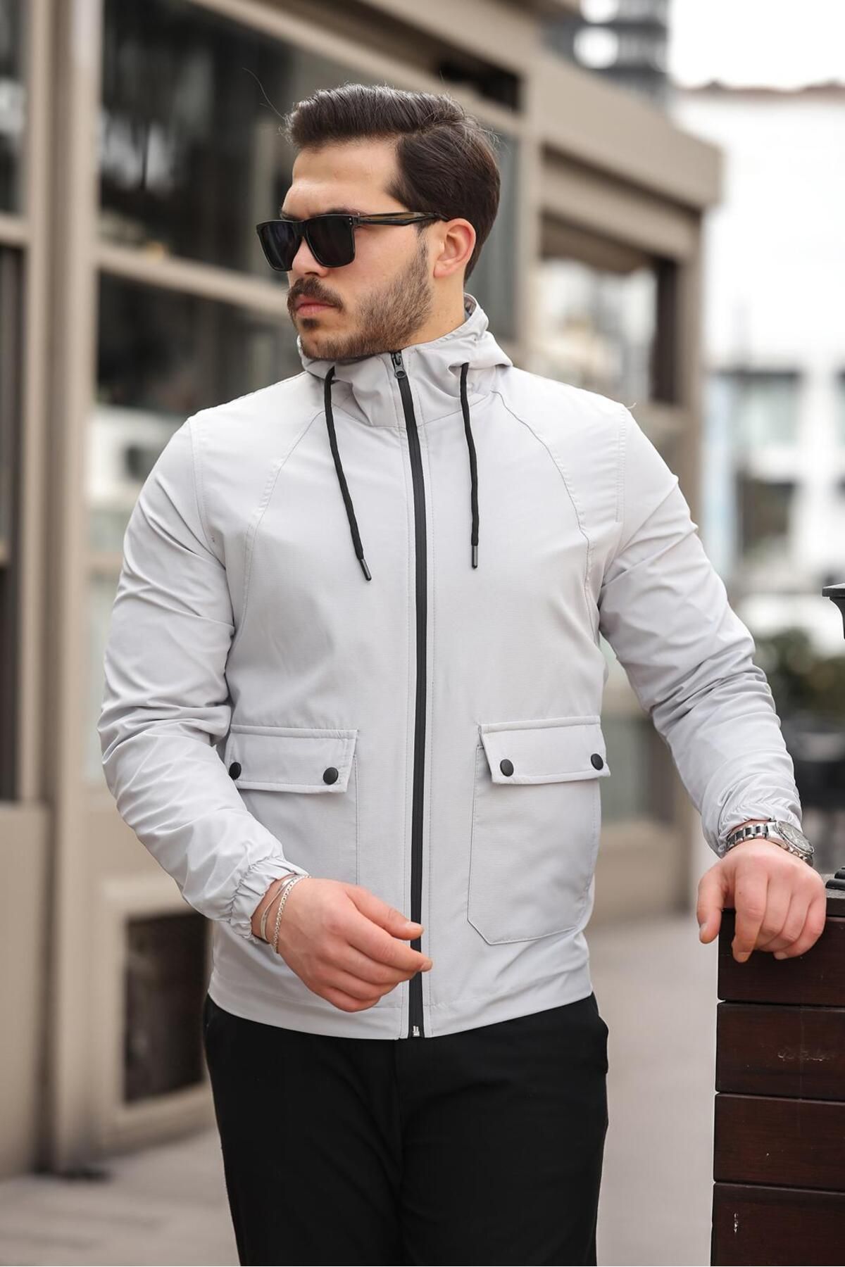 COMBİNMEN Erkek Mevsimlik Mont Su ve Rüzgar Geçirmez