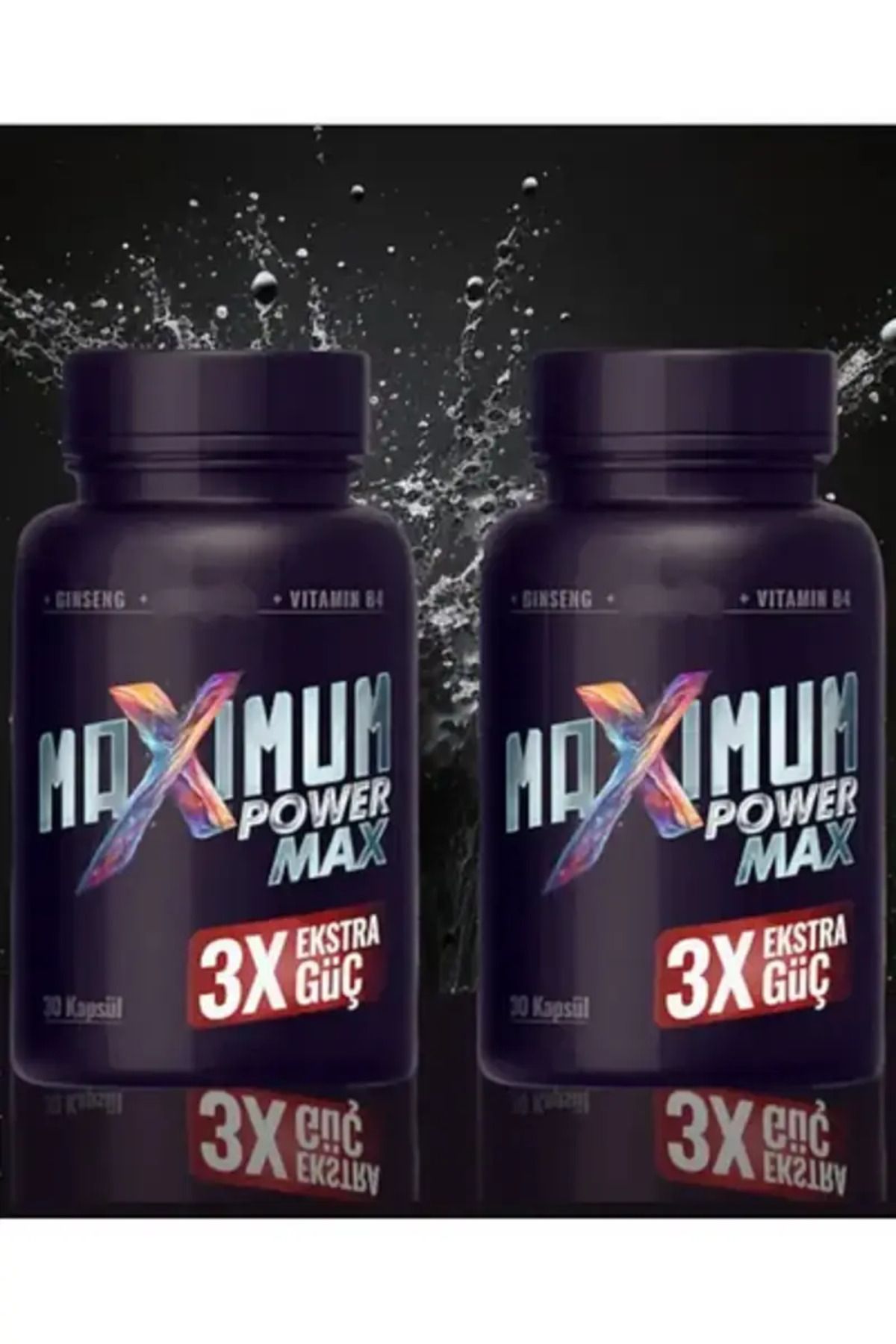 Natural Creams Maximum Power Max 3X Effect Erkeklere Extra Sertlik Maxìmum Güç 30 Lu X 2 ADET