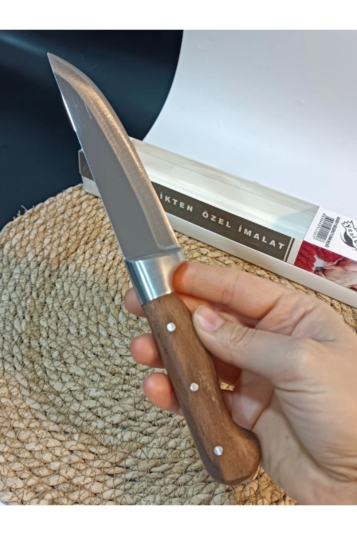 Sürmene Cavit İnox Kasap Bıçağı Deri Yüzme 25 Cm