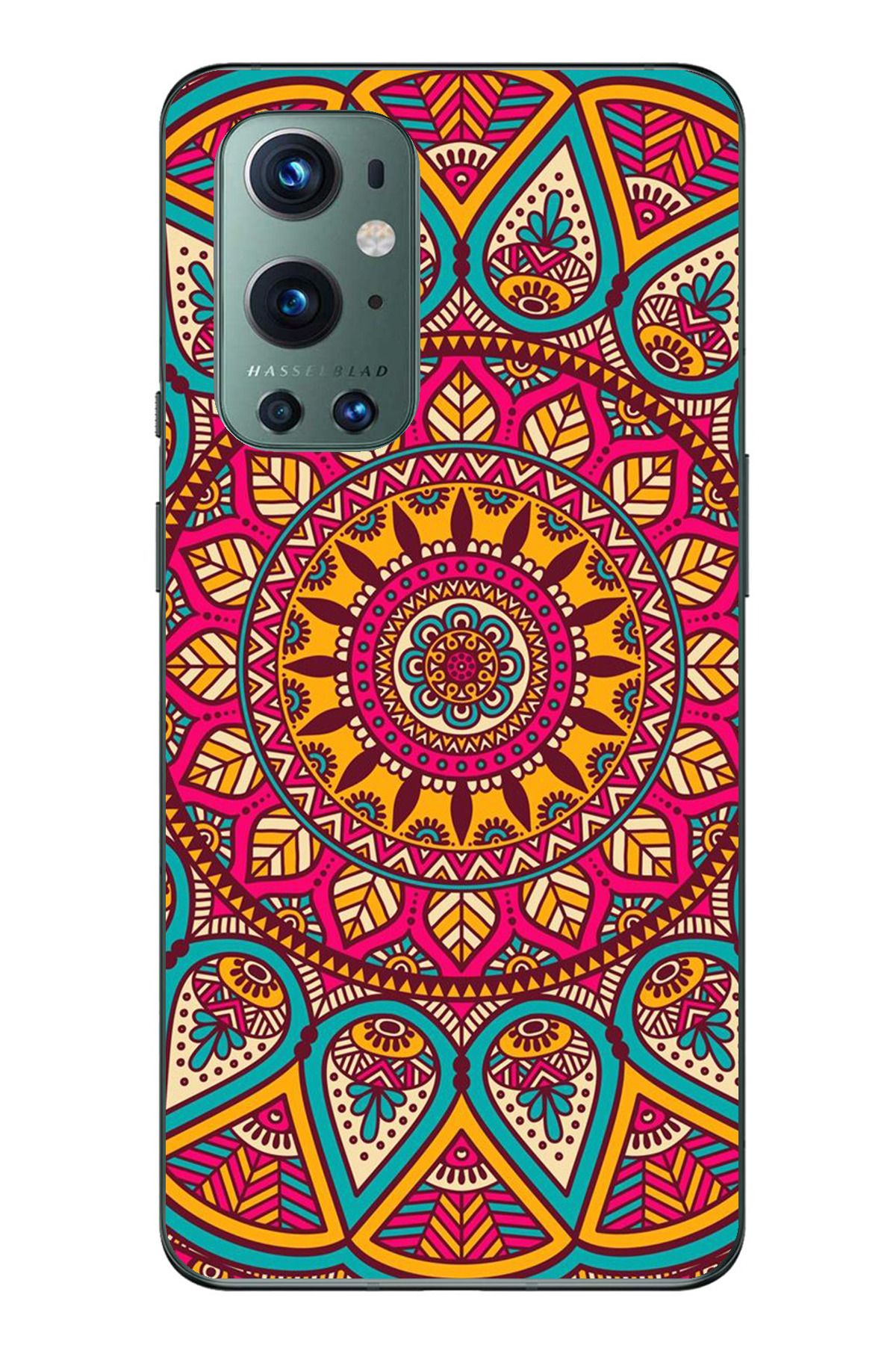 TechTree Oneplus 9 PRO Uyumlu Mandala Şeffaf Silikon Kılıf