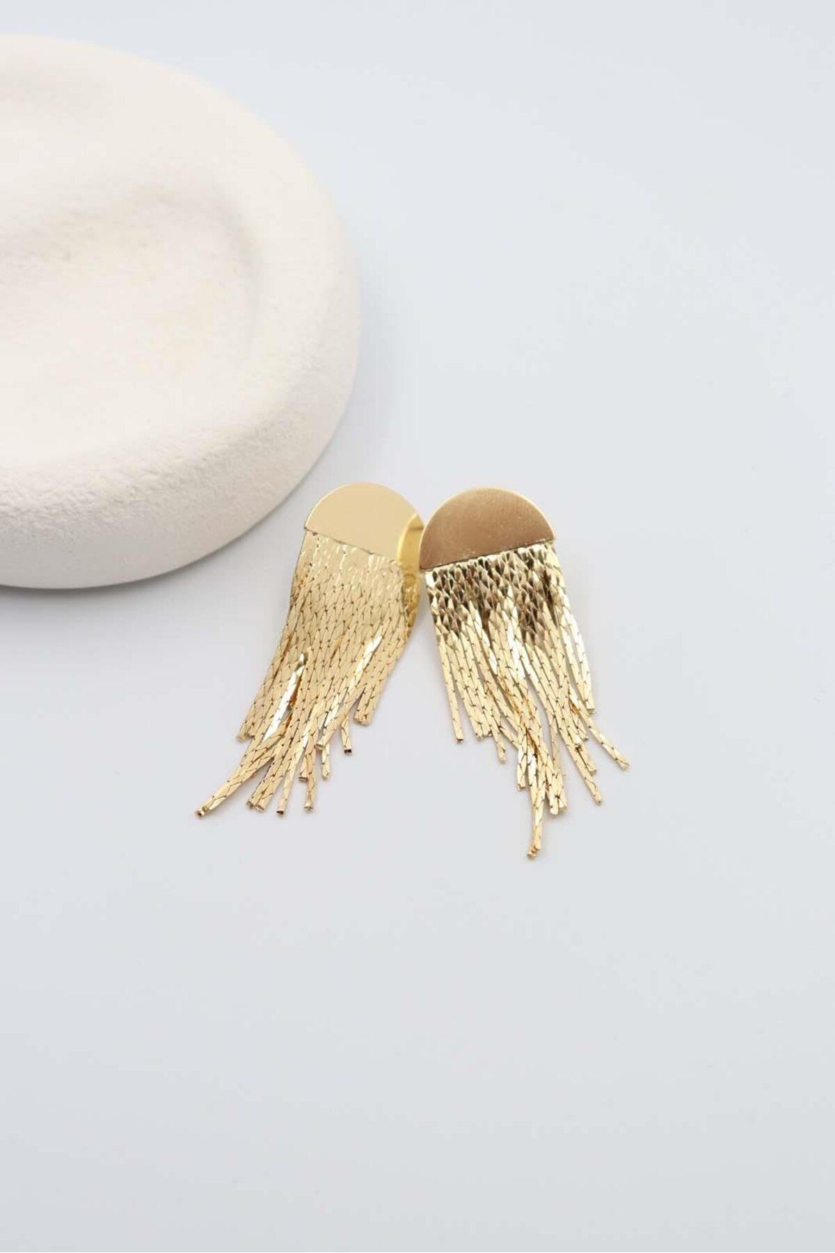 BY CANSU ACCESSORİES Enric Gold Küpe