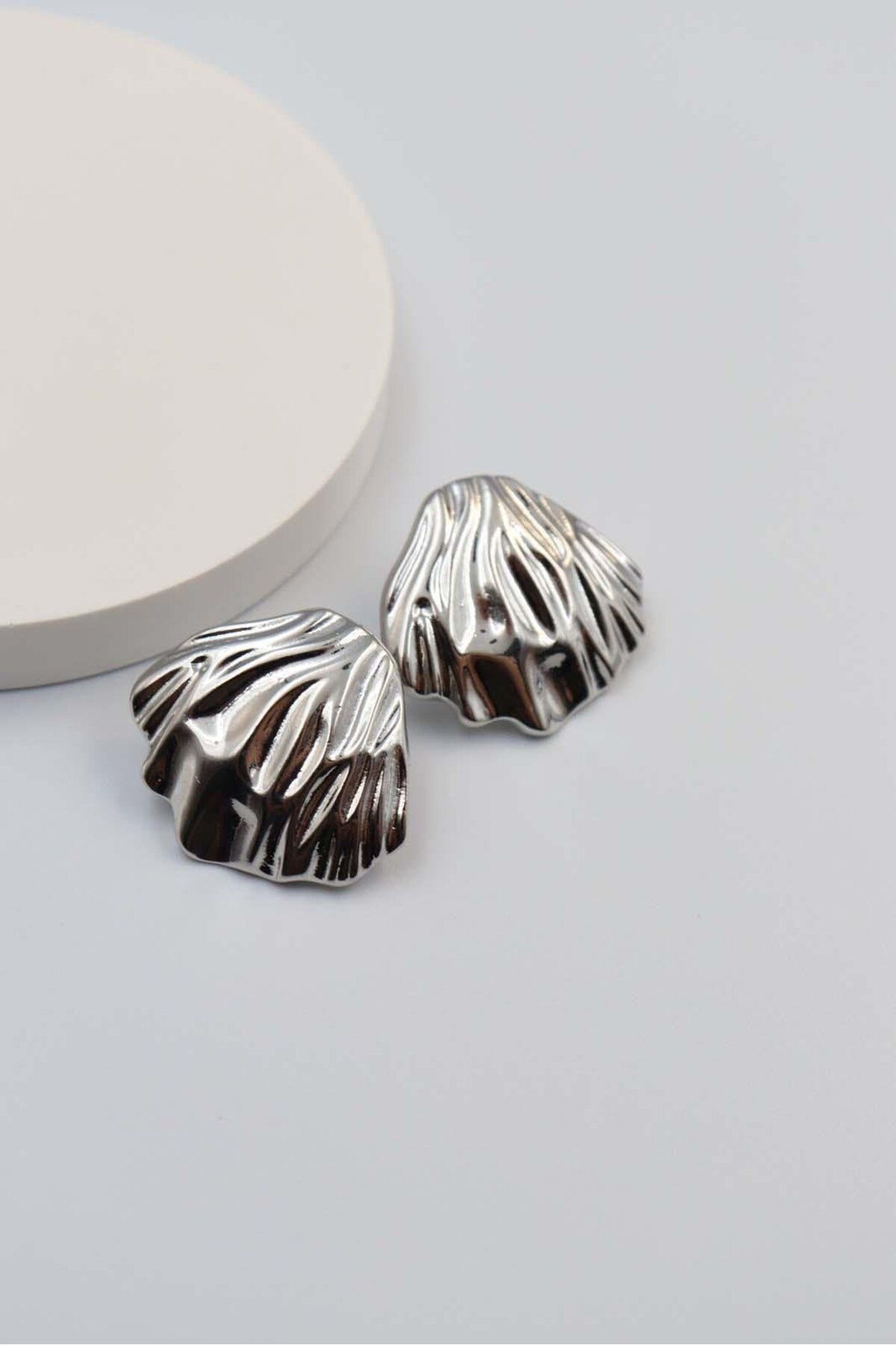 BY CANSU ACCESSORİES Cavone Silver Küpe