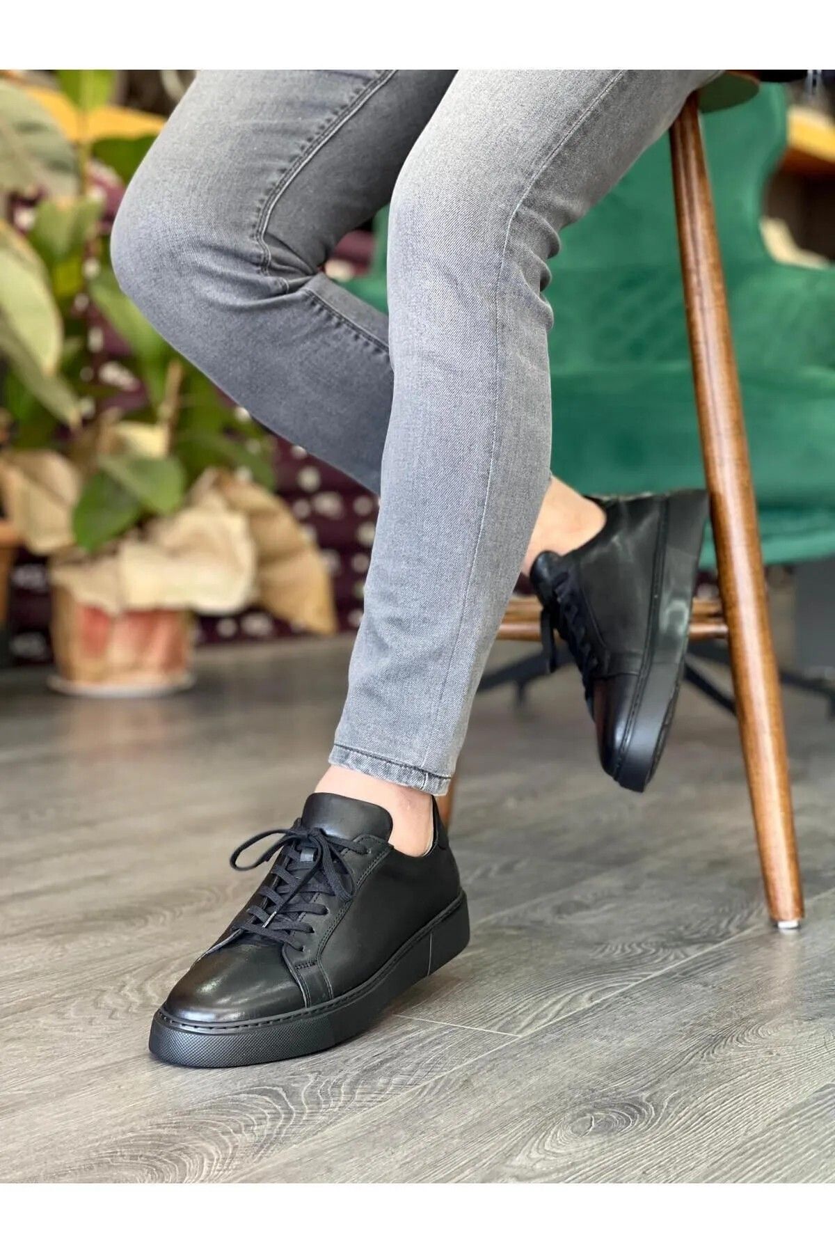 KAOF TR Erkek Hakiki Deri Klasik Ayakkabı Erkek Günlük Ayakkabı Erkek Hakiki Deri Sneaker