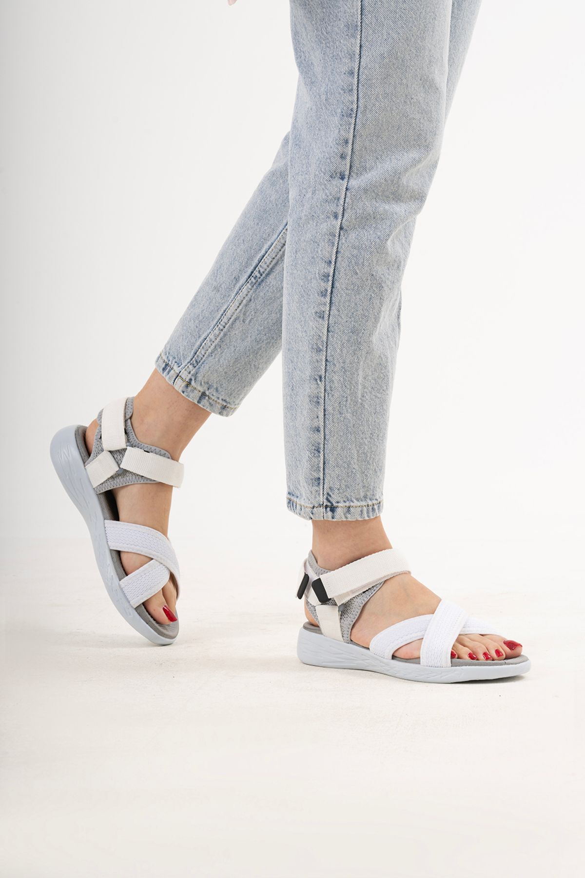 sandal spor Kadın Çapraz Bant Günlük Sandalet SS001-0159