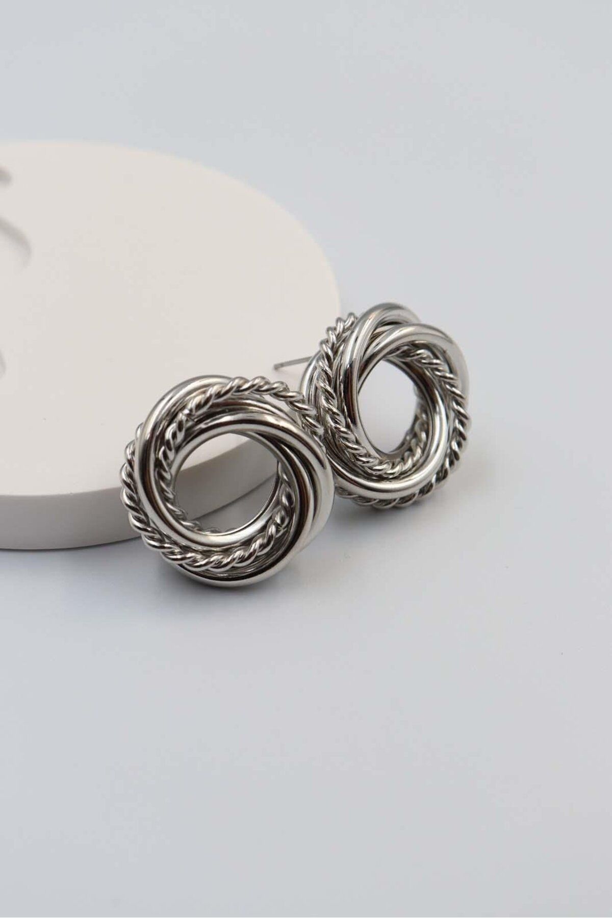 BY CANSU ACCESSORİES Passo silver Küpe