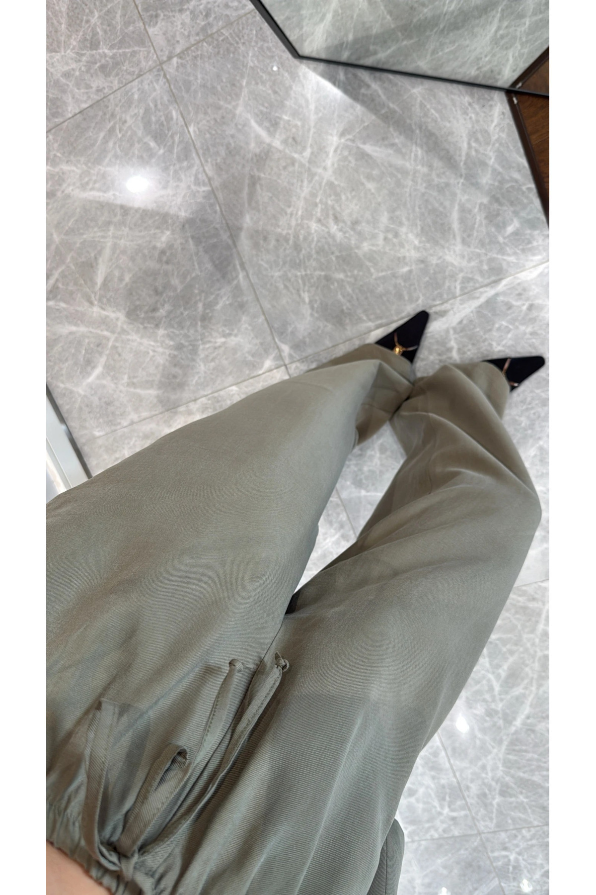 My Blog-Khaki Black Buttoned Vest Trousers Suit - 9568 3