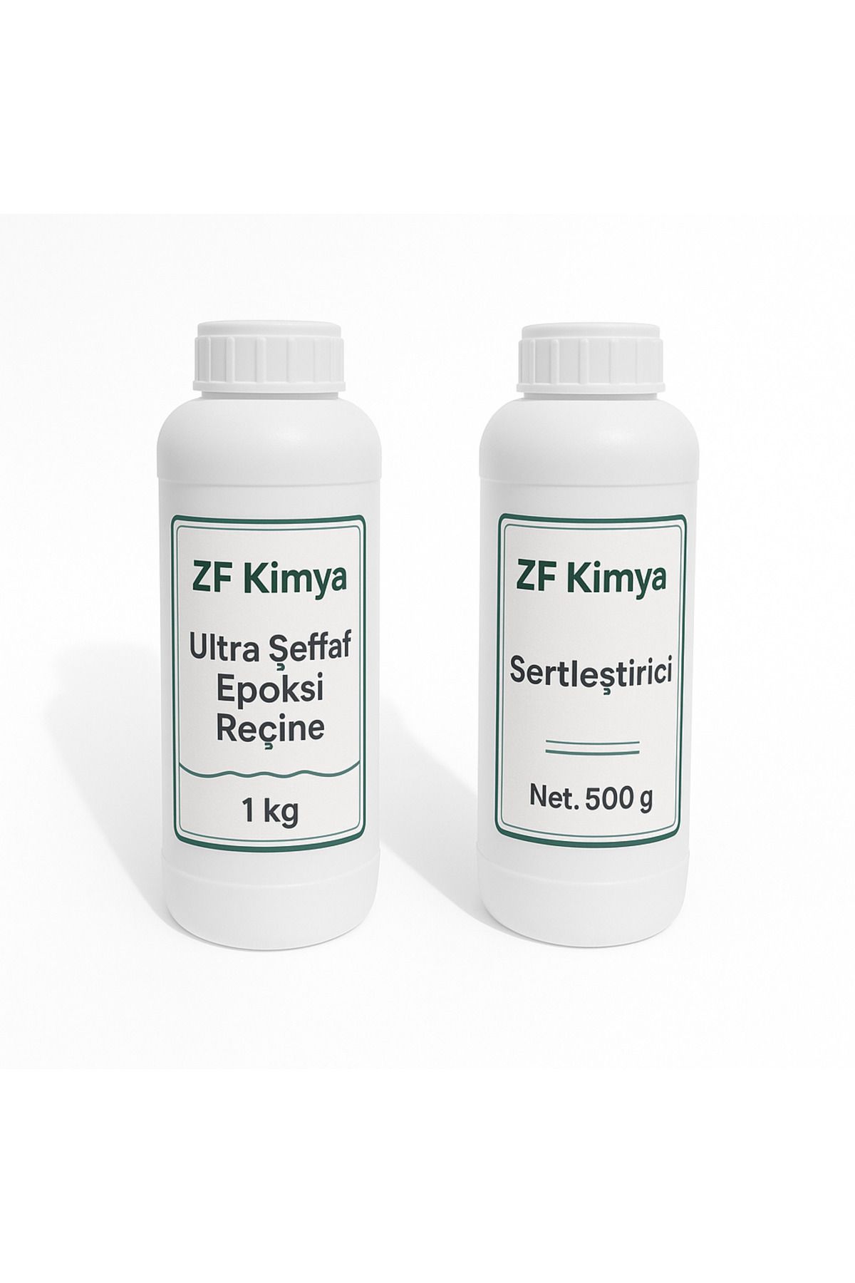 ZF Ultra Şeffaf Epoksi Reçine Seti 1,5 kg – (1 kg Reçine + 0,5 kg Sertleştirici)