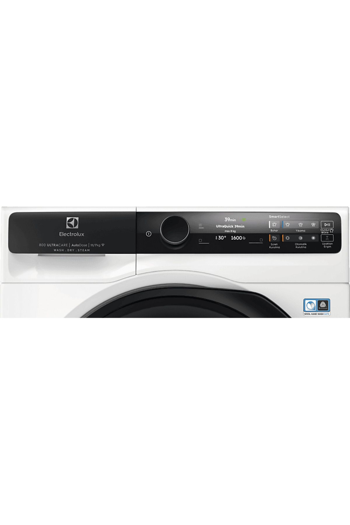 Electrolux EW8W7607AT 800 Serisi UltraCare 11 kg Yıkama 7 kg Kurutma 1600 Devir AutoDose Wi-Fi Kurut