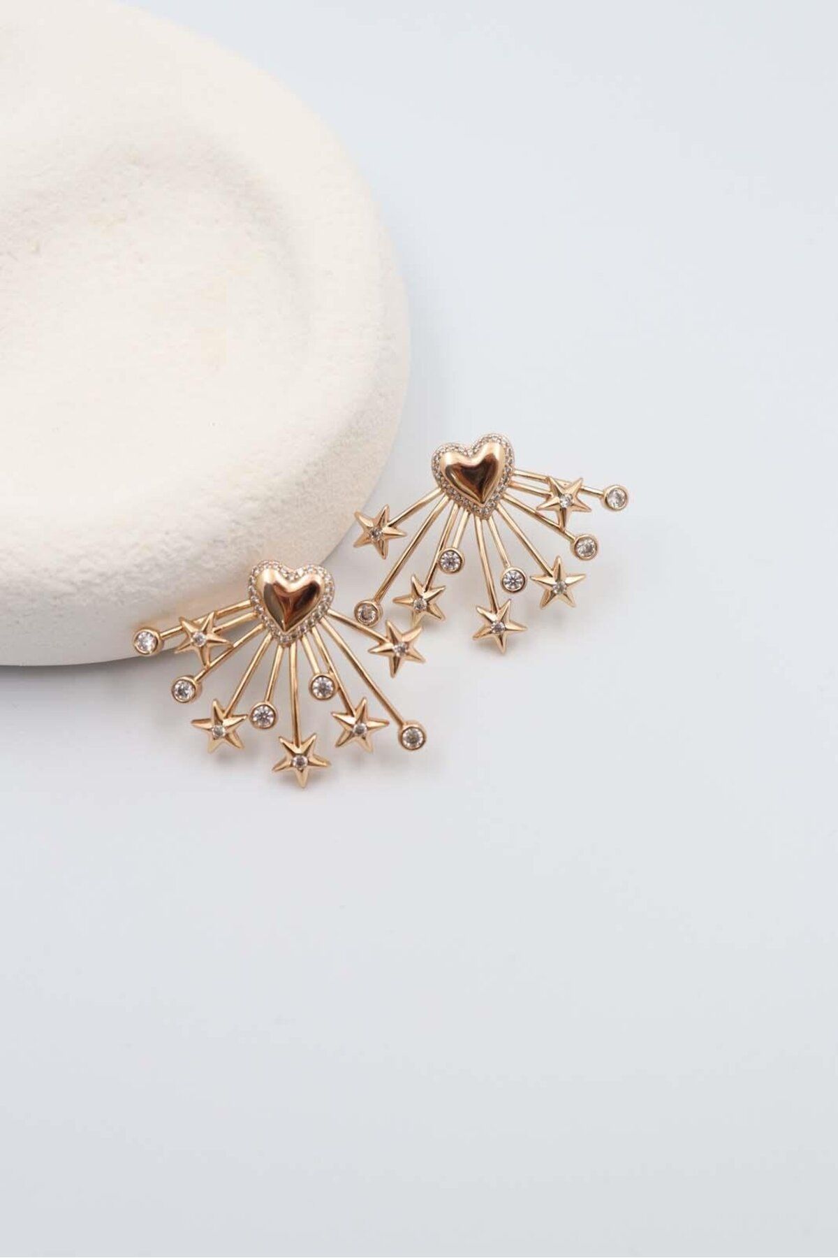 BY CANSU ACCESSORİES Edmondo Gold Küpe