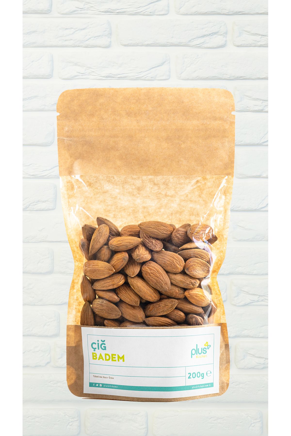 Plus Kitchen Çiğ Badem 200 gr