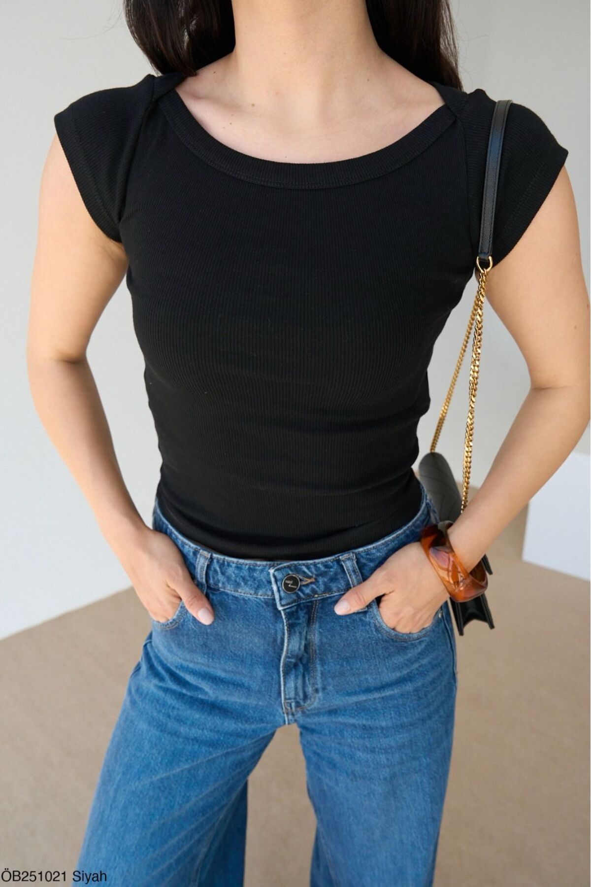 Lupies Kadın Kayık Yaka Örme Body