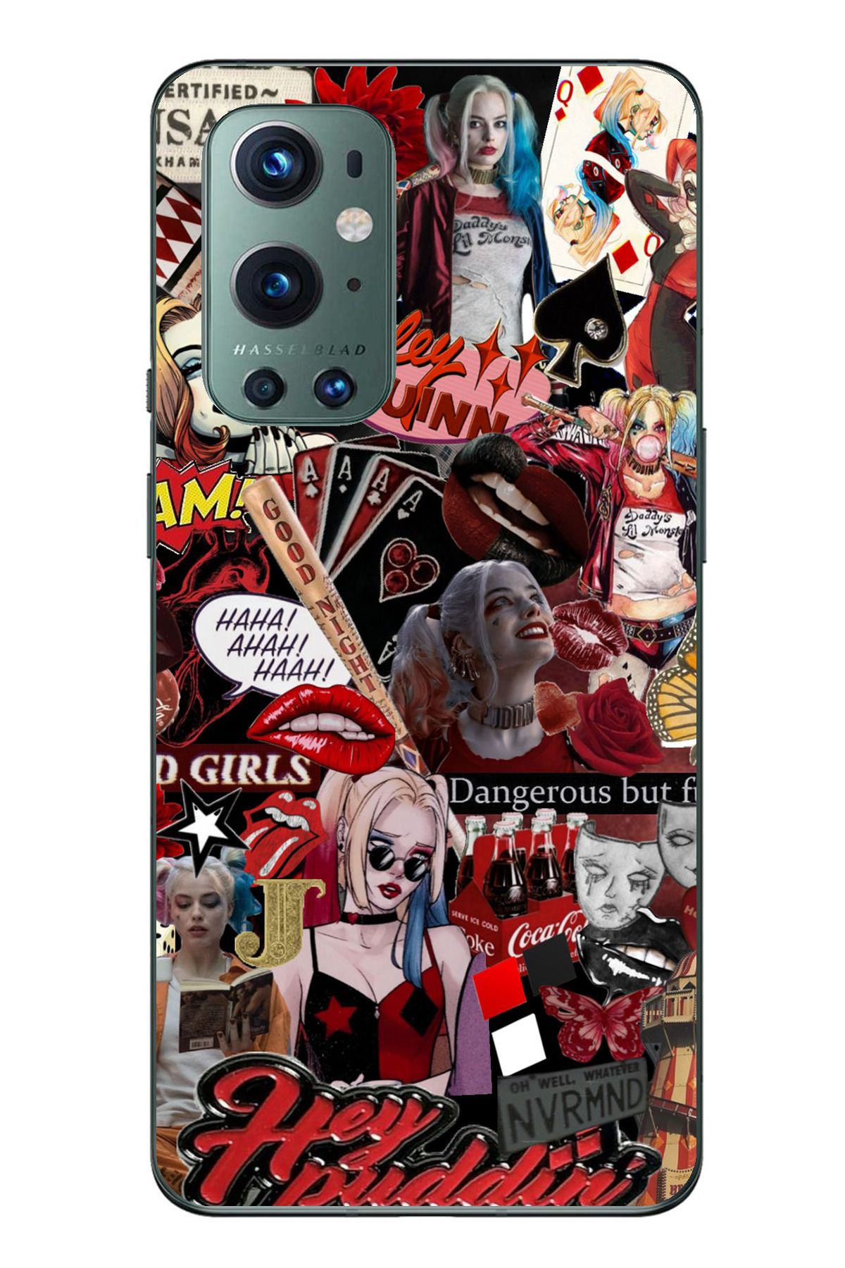 TechTree Oneplus 9 PRO Uyumlu Harley Quinn Şeffaf Silikon Kılıf