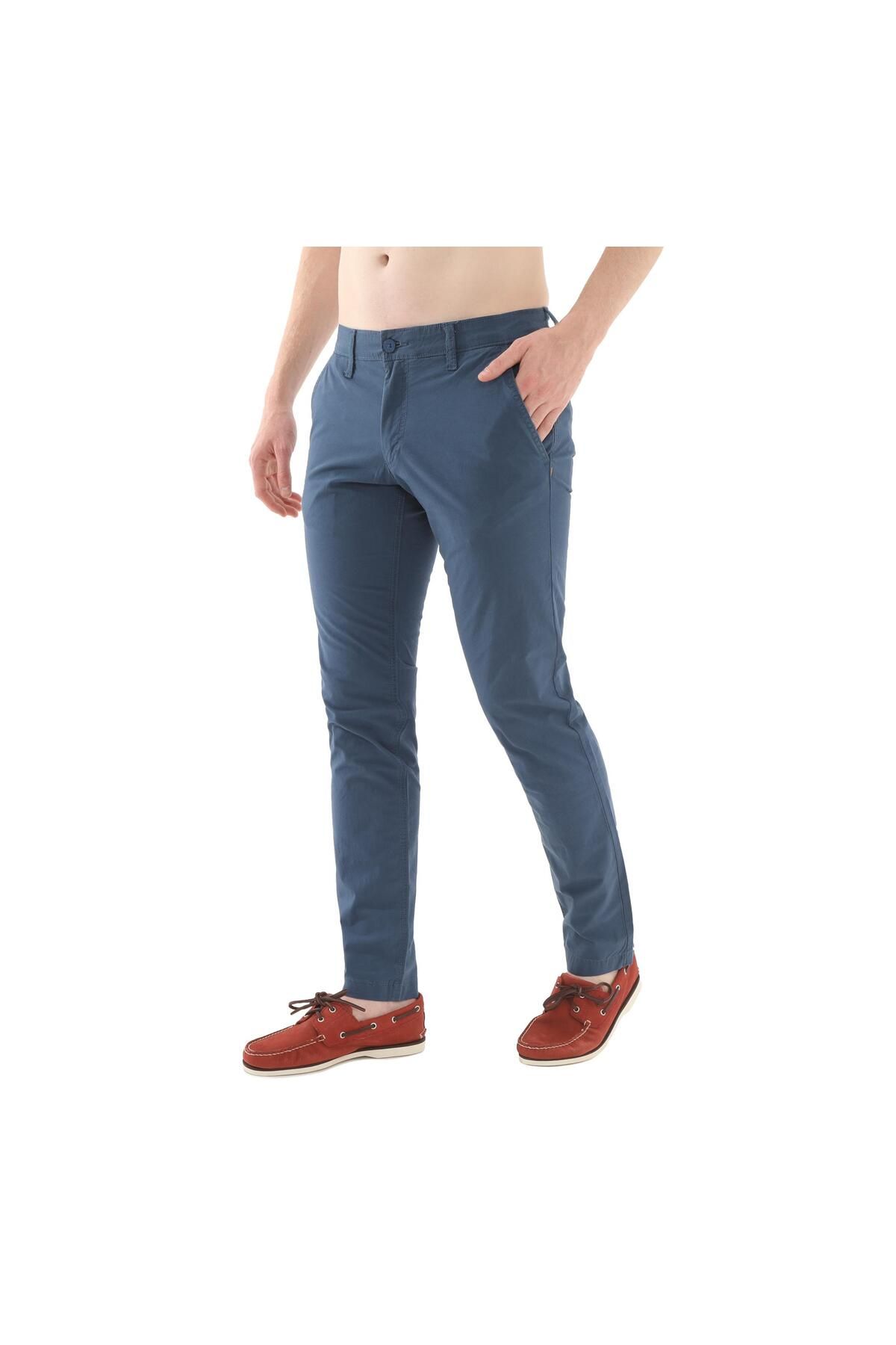 Timberland B0A5TUQ2881-R Timberland Claremont Poplin Chino Pant Erkek Pantolon Mavi