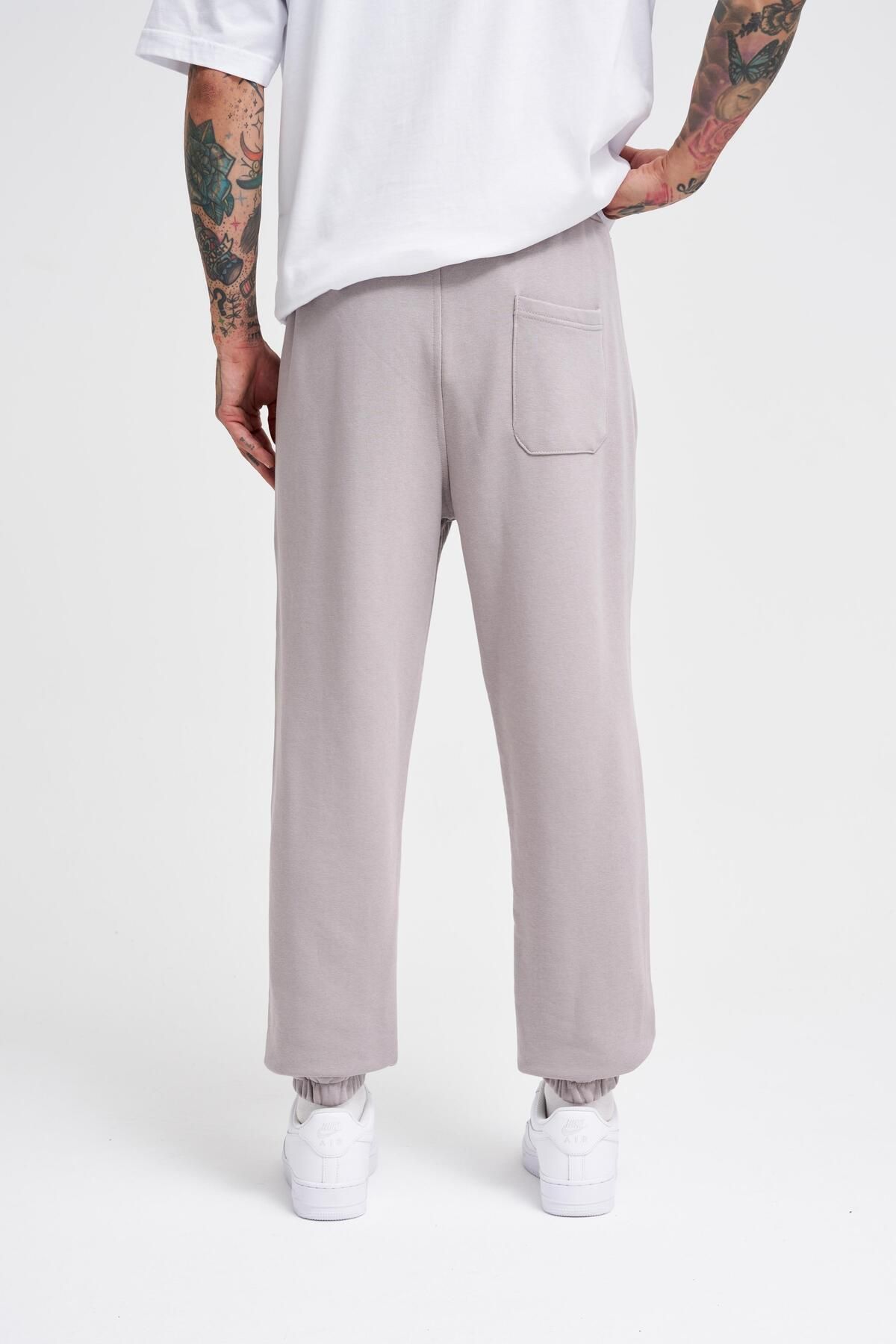 Machinist-Men's Basic Jogger Relaxed Gray Sweatpants 5