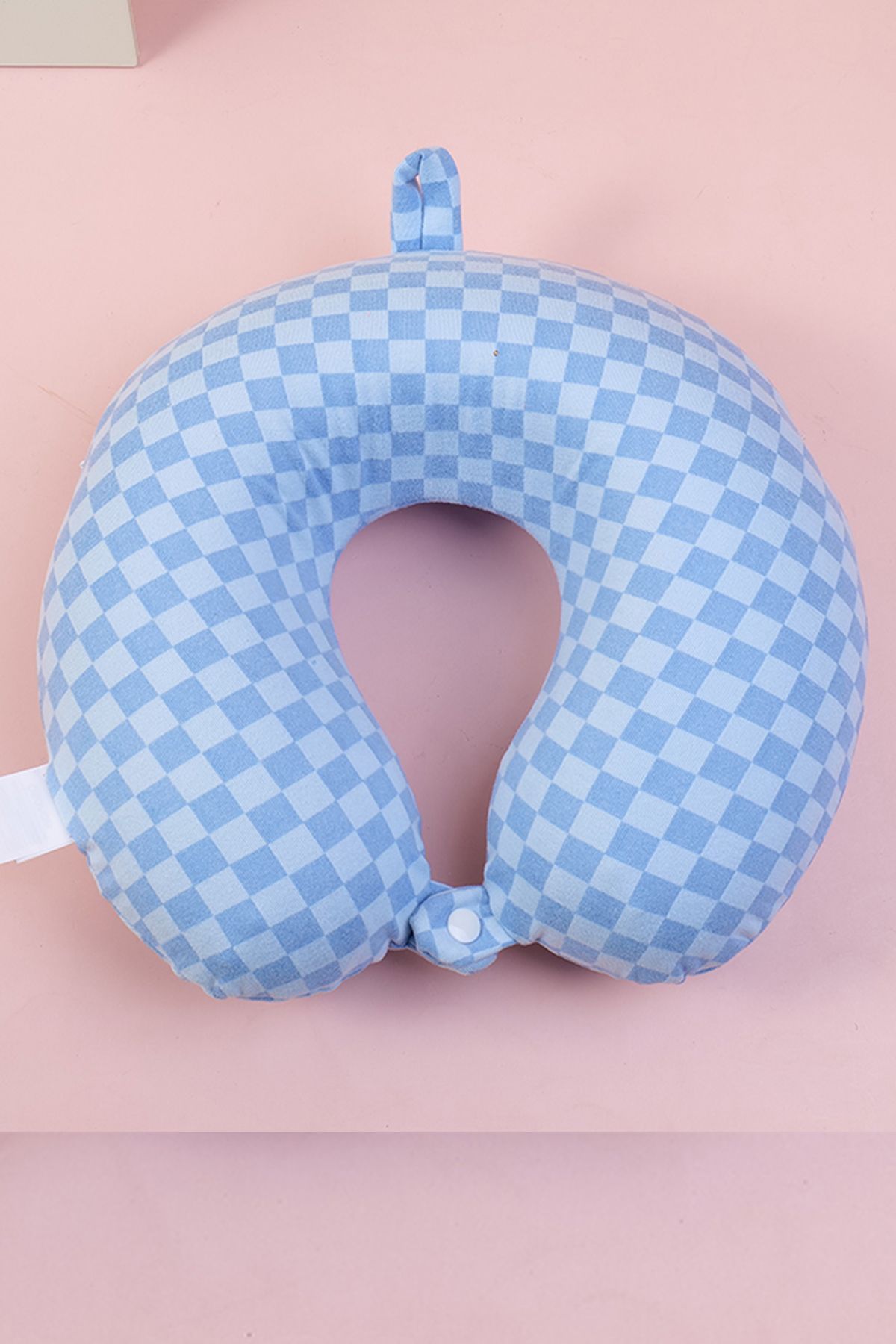 YOYOSO-Mosaic Shaped Memory Foam U Type Pillow Blue 3