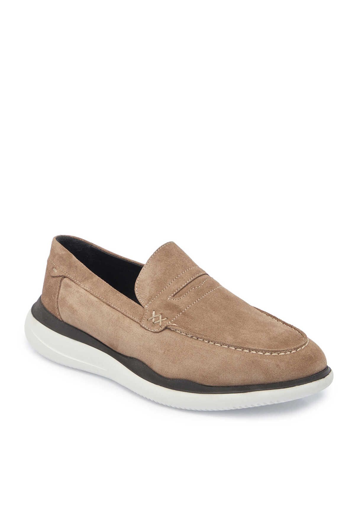 Tergan Vizon Hakiki Süet Deri Erkek Loafer - E24I1AY56644-A02