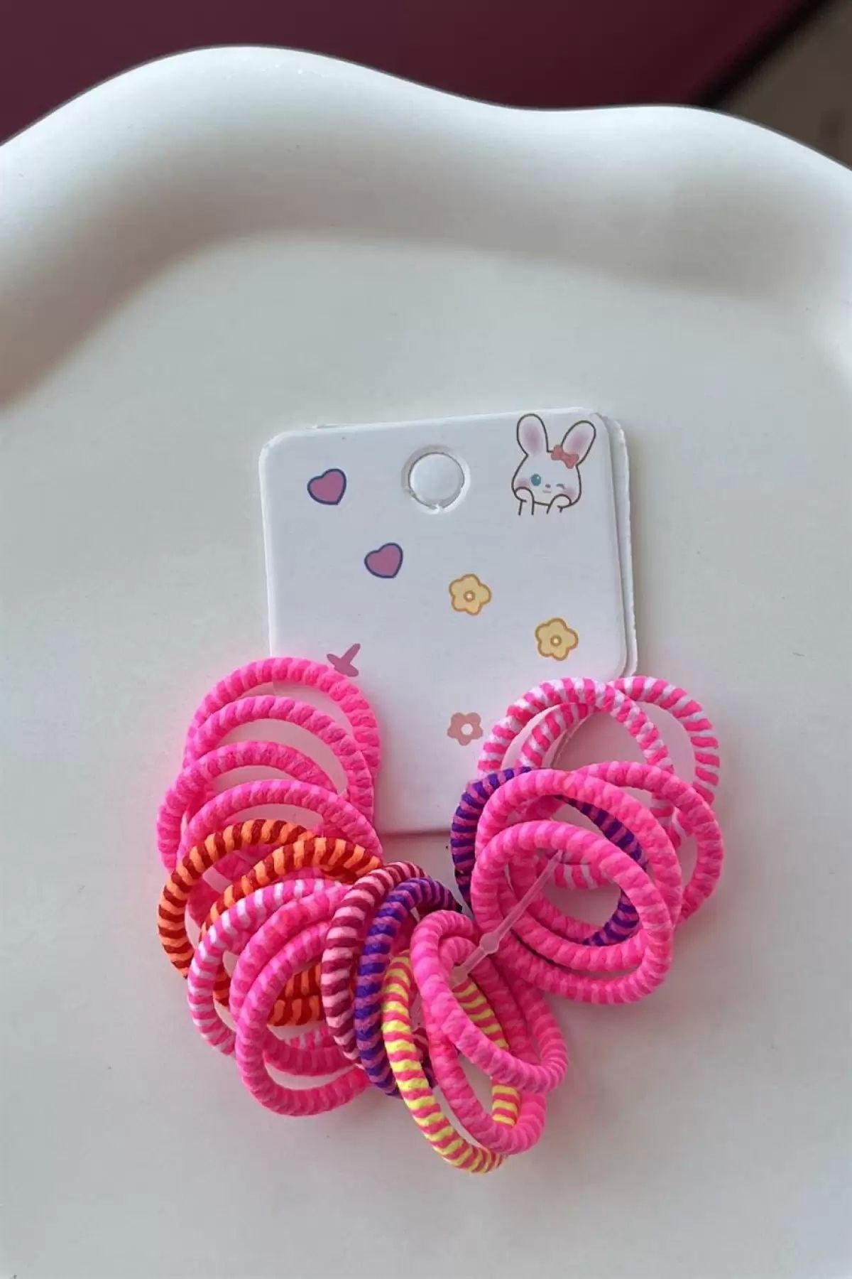 TakıDolabı Neon Karışık Renk Lastik Toka Set (Küçük Boy)