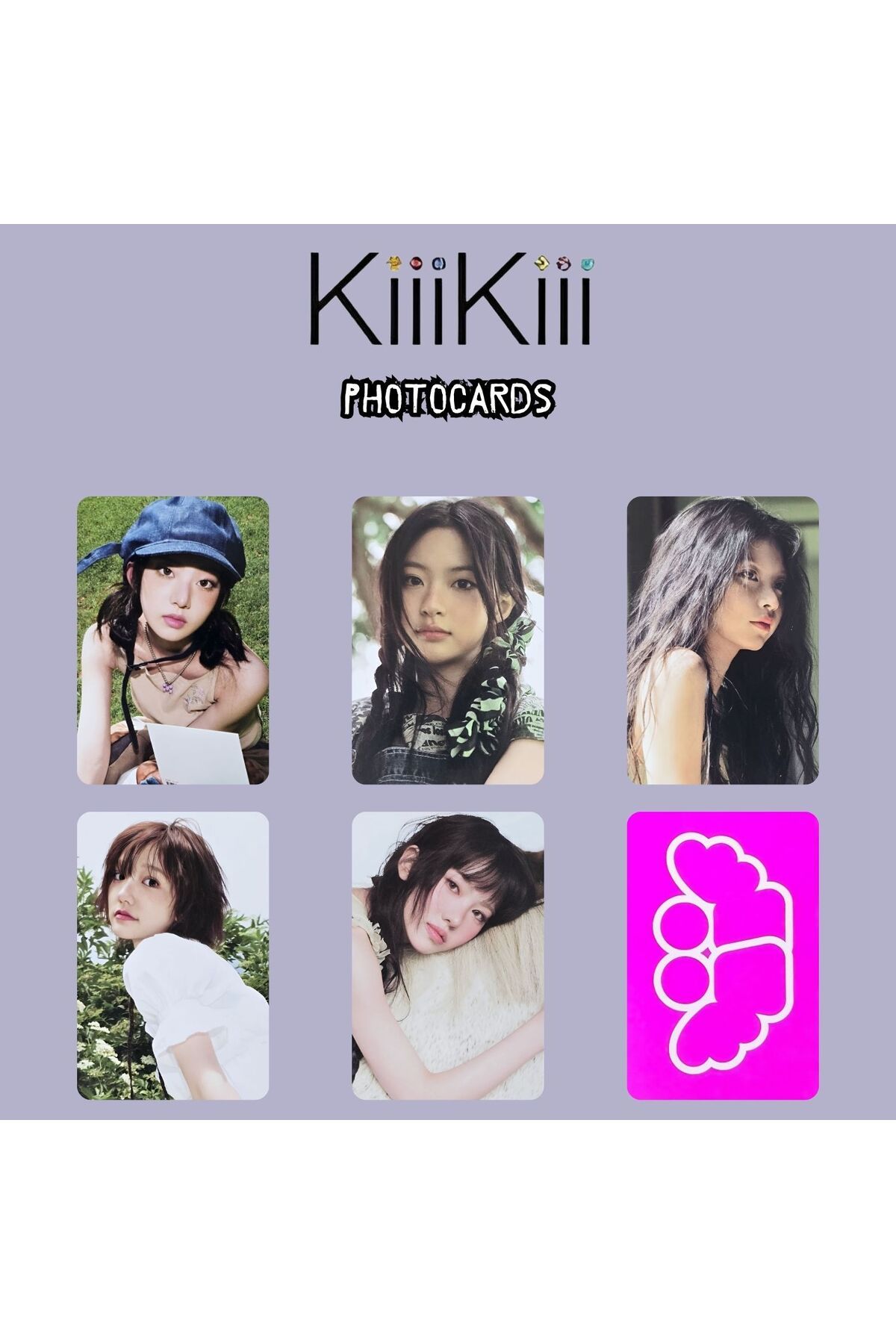 Kpop Dünyasi KiiKii '' UNCUT GEM '' Photocards Set 2