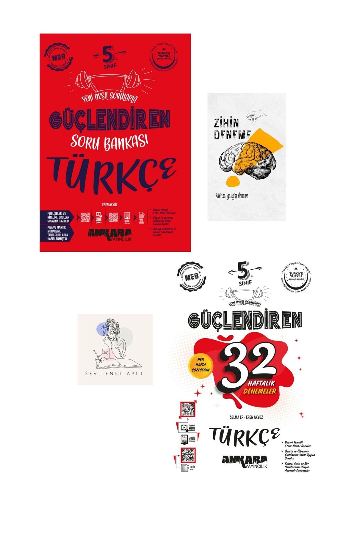 Ankara Yayıncılık ANKARA 5.SINIF GÜÇLENDİREN TÜRKÇE SB VE 32 HAFTA DENEME-ZİHİNDENEME-KAR683