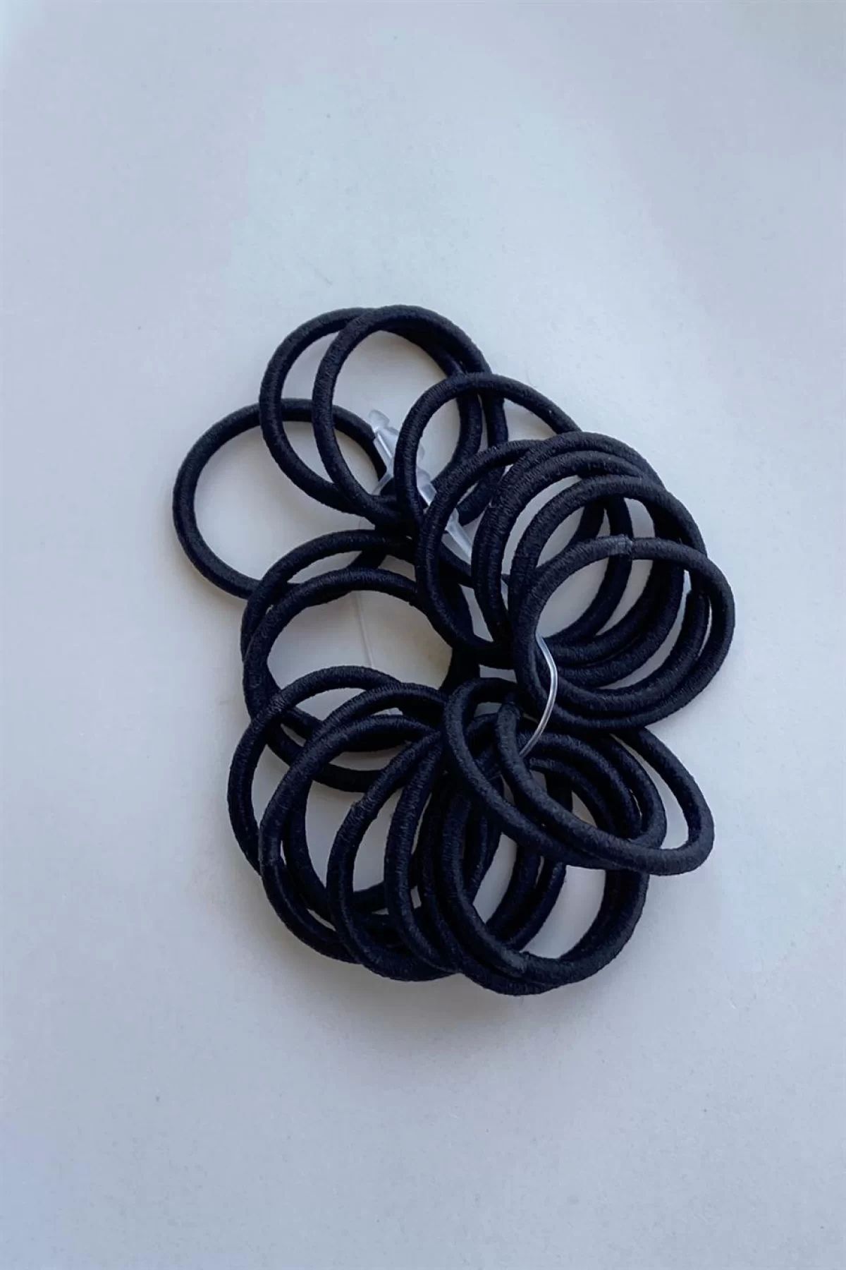 TakıDolabı Siyah Renk Lastik Toka Set (Küçük Boy)