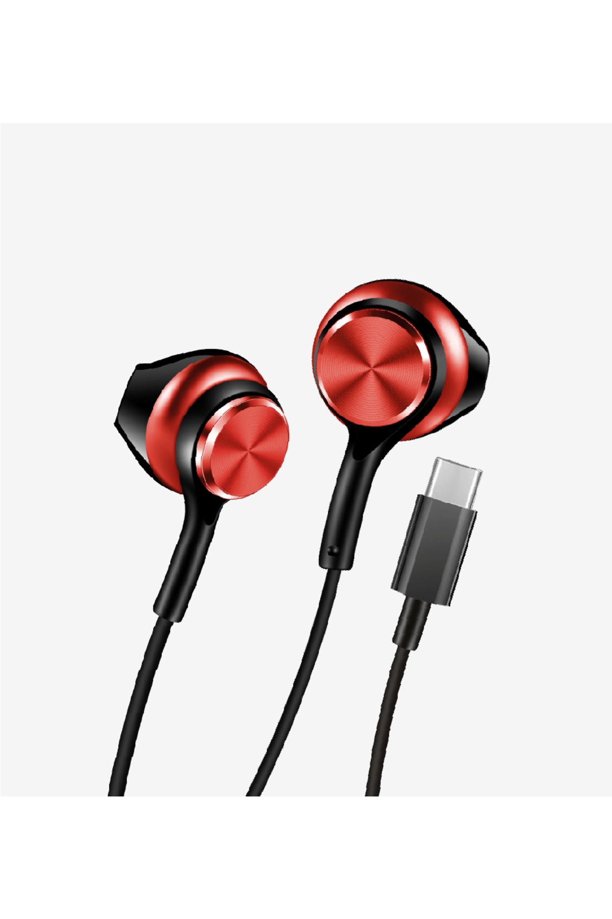 intoku H75 EarPhone Yüksek Baslı Mikrofonlu Tip-C Stereo Kulak İçi Kablolu Kulaklık