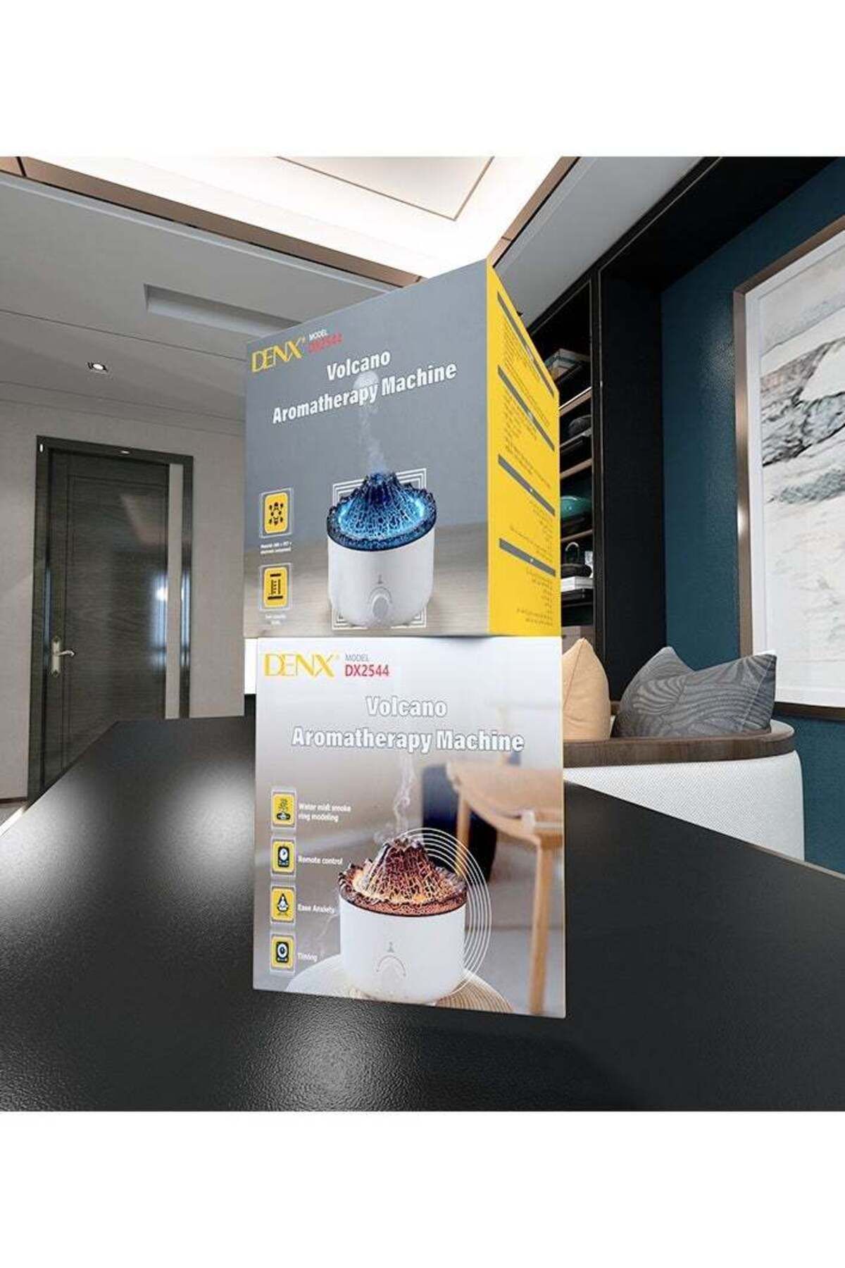 Denx-560ml Multi-Light Volcano Smart Diffuser with Remote Control 2