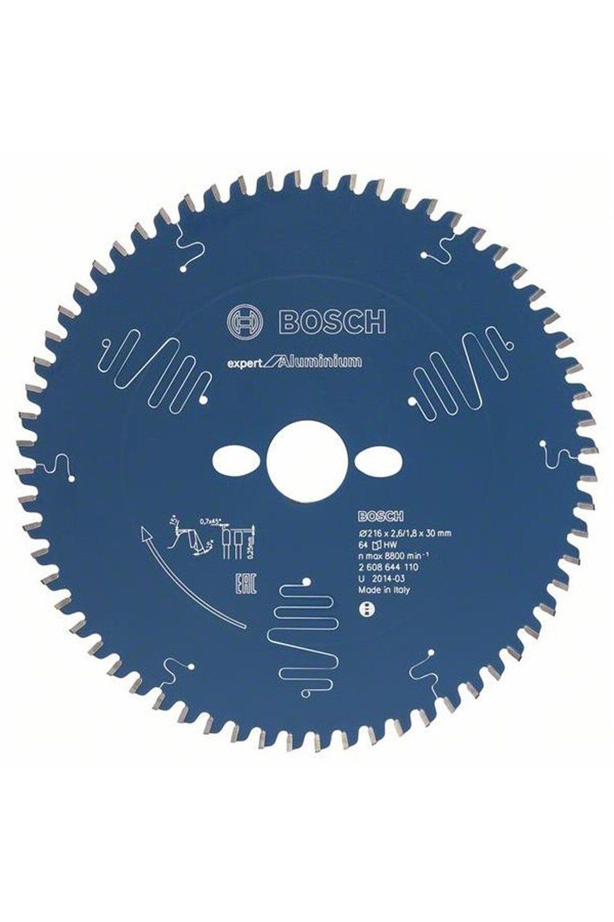 Bosch - Expert Serisi Alüminyum için Daire Testere Bıçağı 260*30 mm 80 Diş - 2608644113