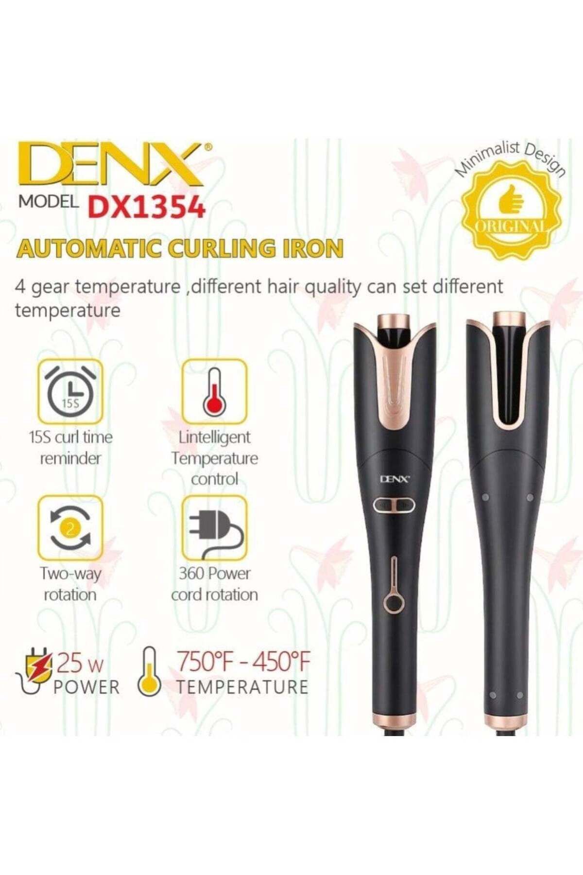 Denx-Automatic Ceramic Hair Curler with 360 Degree Automatic Rotation and Multi-Speed ​​ 2