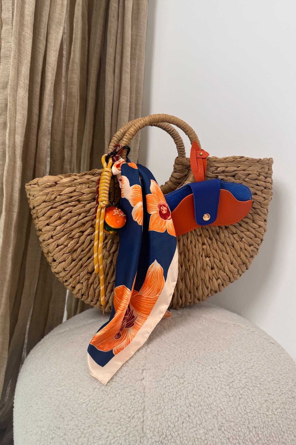 BYP Atelier Örgü Hasır Çanta Camel